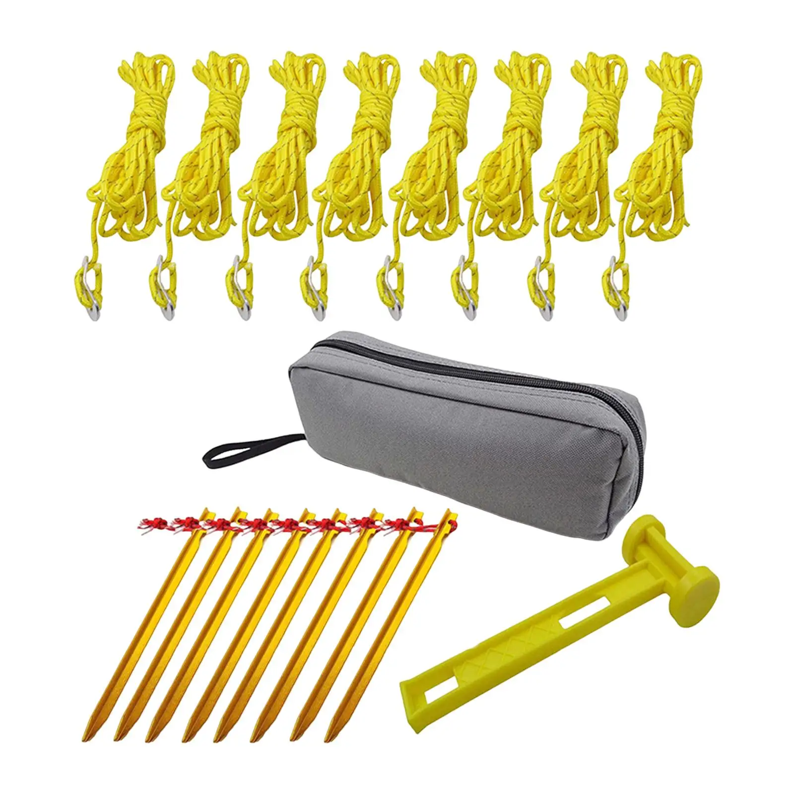 Mallet Hammer Tent Stakes Sturdy Durable Multifunctional Tent Pegs for Garden Nets Outdoor Traveling Hiking Netting Tarpaulin