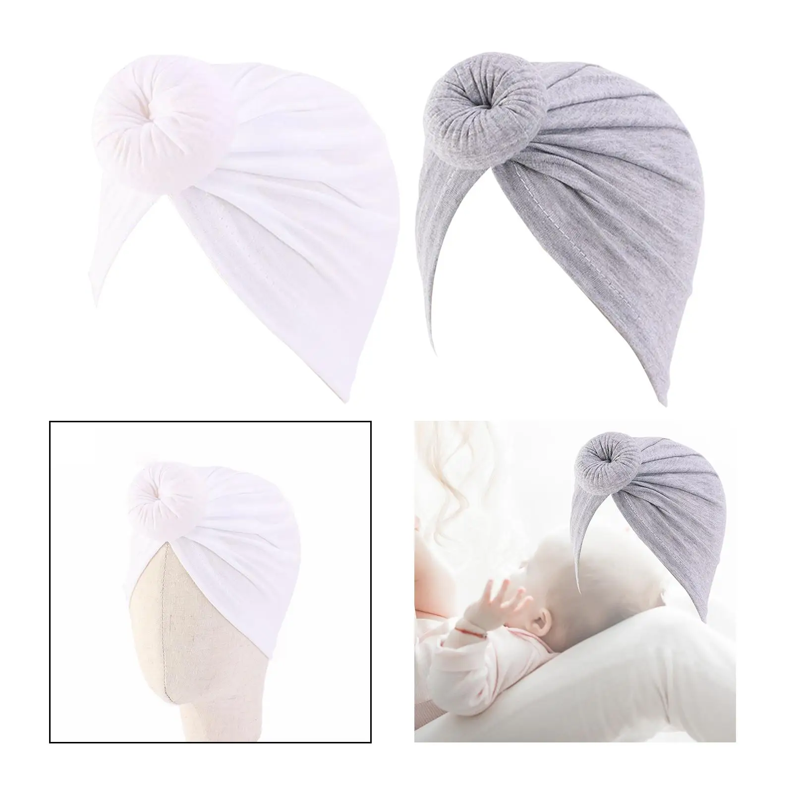 Donut Head Wrap Headband Windproof Headwear Sweet Protective