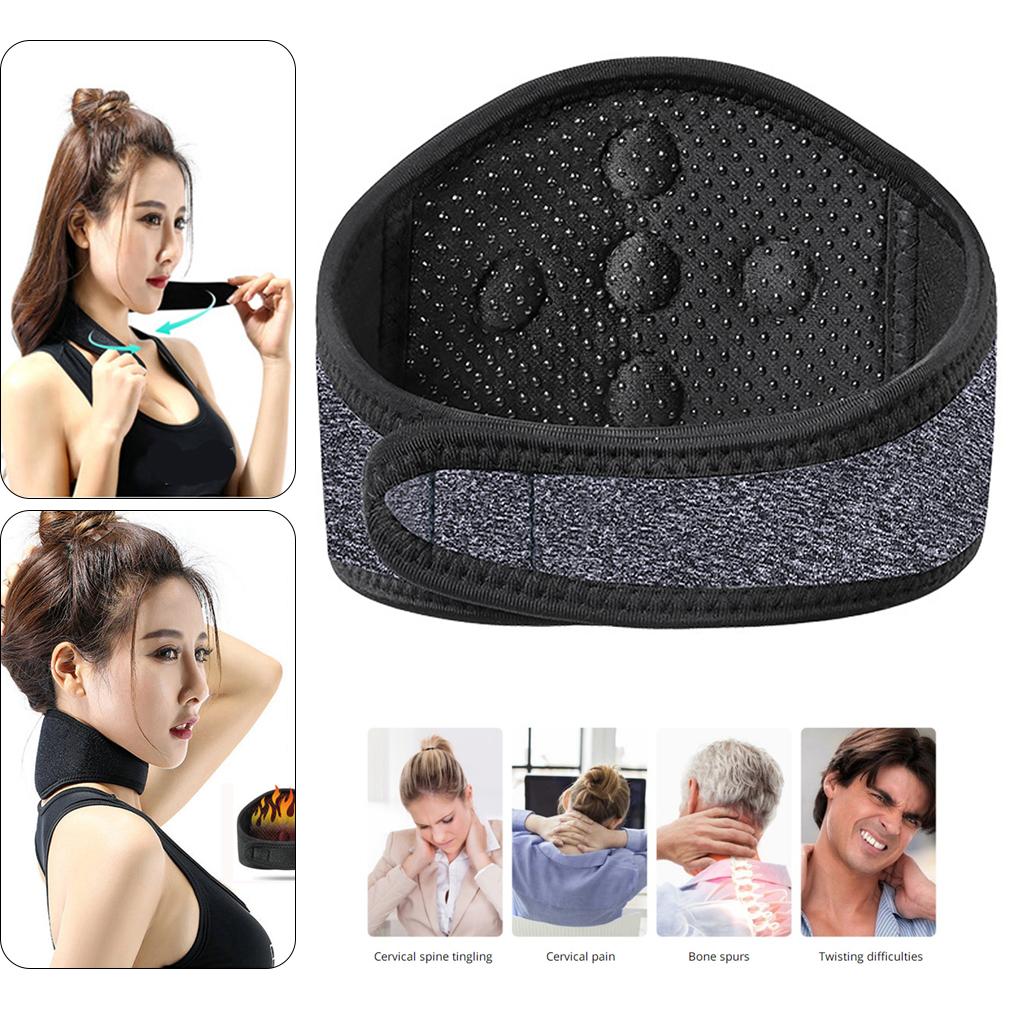 Tourmaline Thermal Self-Heating Neck Pad for Long-Term Office Computer Staff, Sports And Leisure Neck Support Brace Protector 