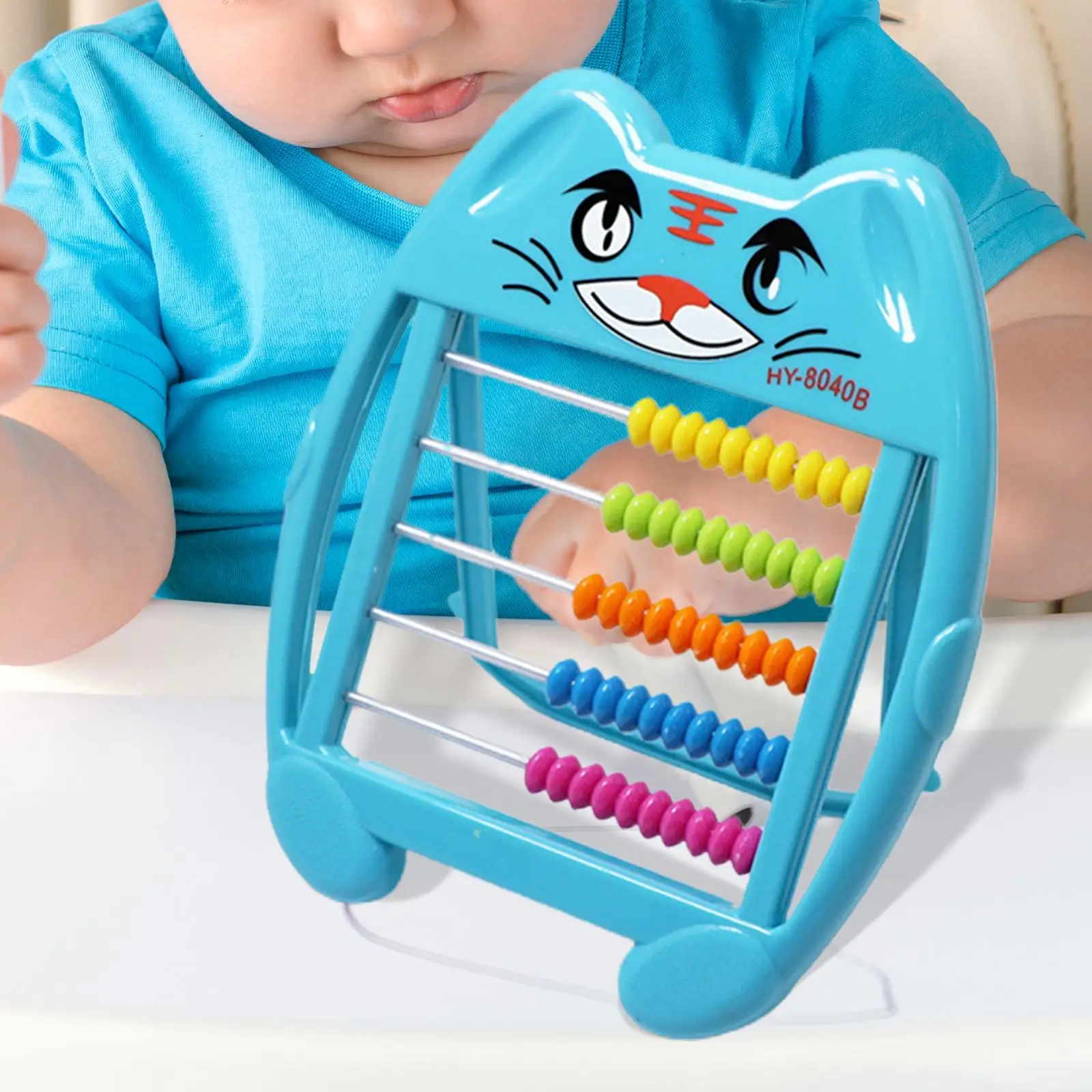 Abacus Educational Counting Frames Toy Math Learning Toy Counting Rack 5 Row Frame Abacus for Children Boy Toddlers Girls Gifts