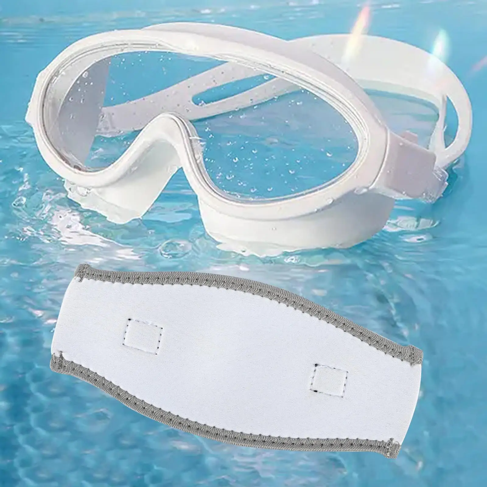 Neoprene Mask Strap Cover Nonslip Dive Head Strap for Water Sports Swimming