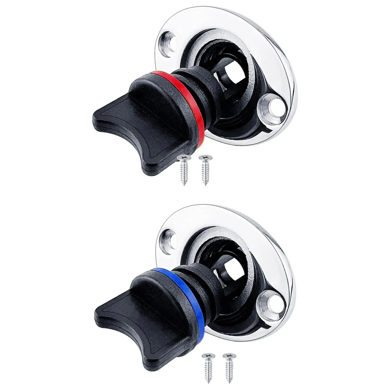 Boat Drain Plug Replacement Transom Hull Drain for 25mm 1`` Hole 3/4`` Thread Marine Boat Yacht Kayak Canoe Accessory