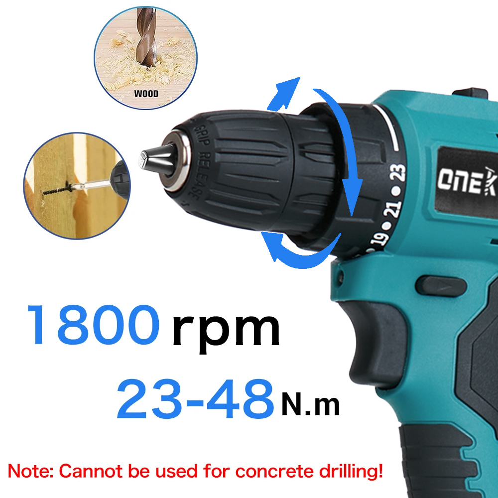 Nombre 4, Taladro eléctrico inalámbrico, destornillador eléctrico de 10mm, pistola de impacto sin escobillas, herramientas eléctricas compatibles con batería Makita de 18V