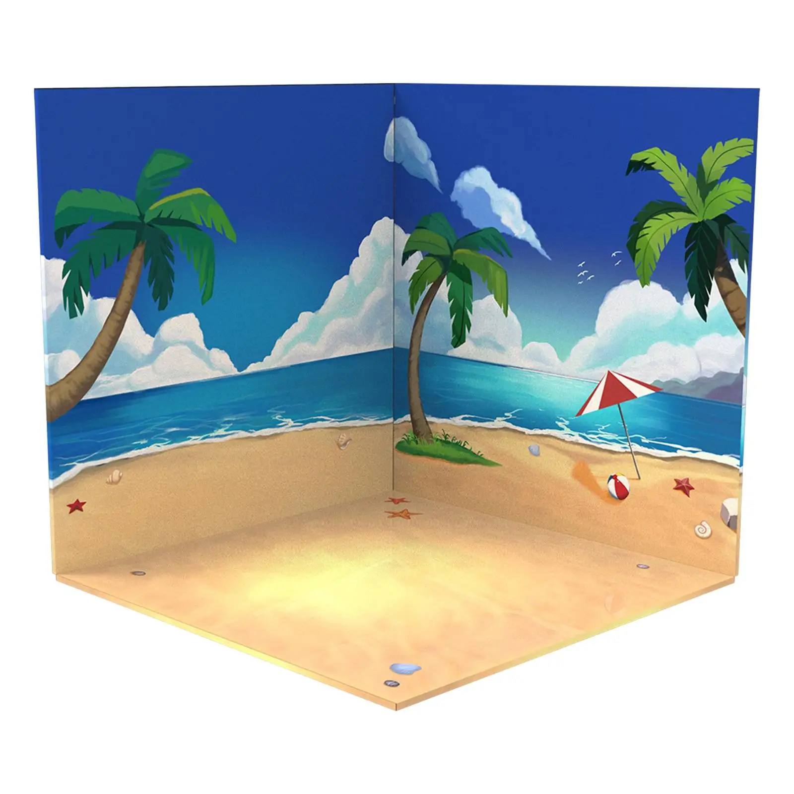 1:12 Backdrop Scene Background Showcase Layout for Action Figures Dolls