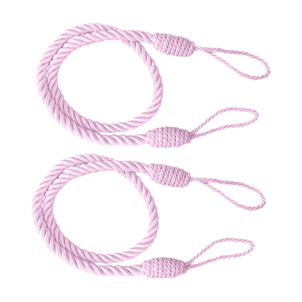 Description Picture 6 of item2 Pcs Rope Curtain Tiebacks Tassel Thick Twisted Cord Home Textiles Window Treatments Home Decoration Accessories