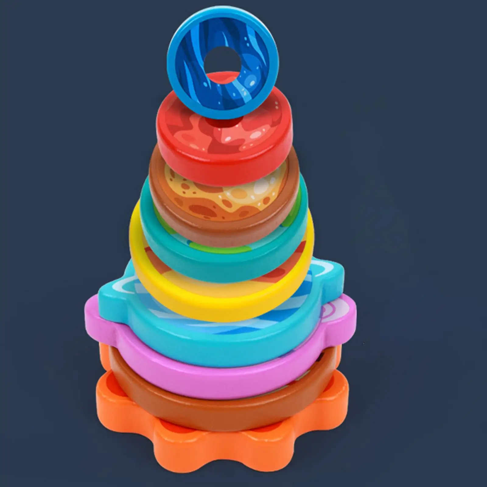 Rainbow Stacking Stacking Rings Stacking Toy for Toddlers Gifts