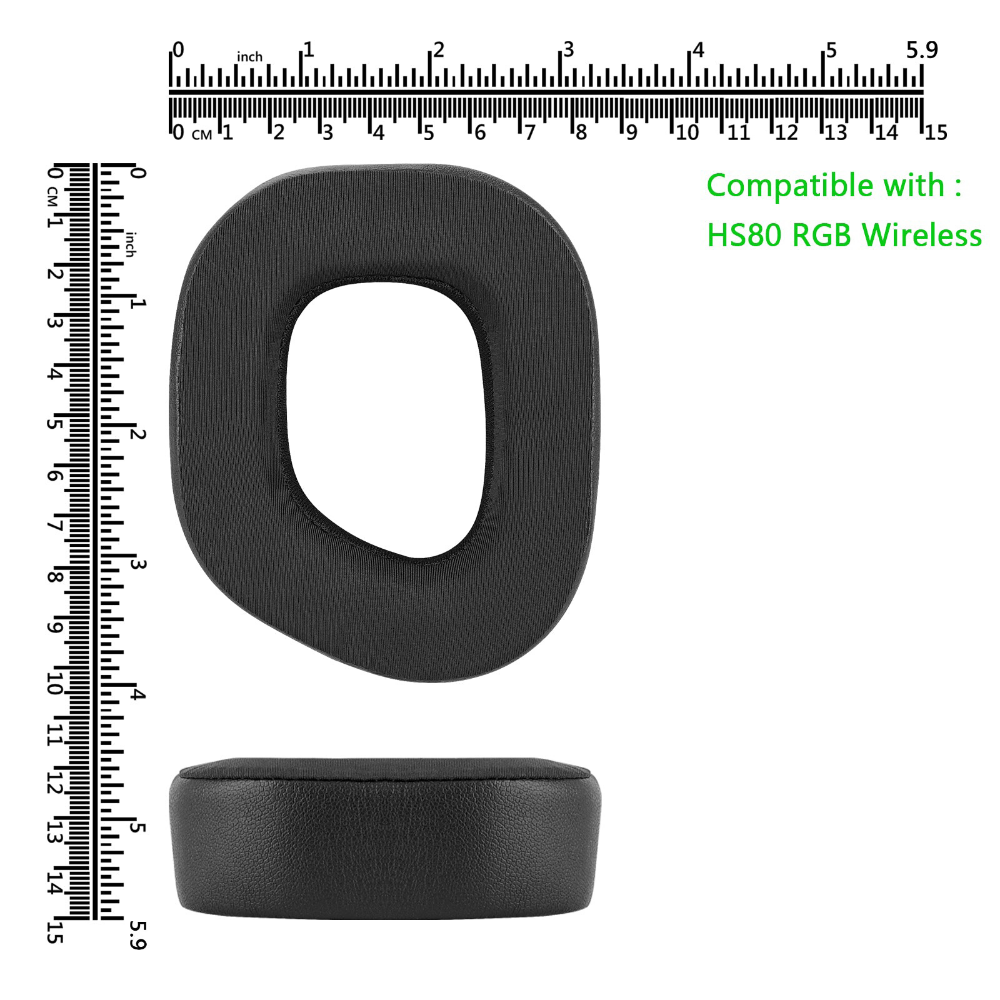 Replacement Cooling Gel Earpads Ear Pads Cushions Muffs Headband Repair Parts for Corsair HS80 RGB Gaming Headsets Headphones