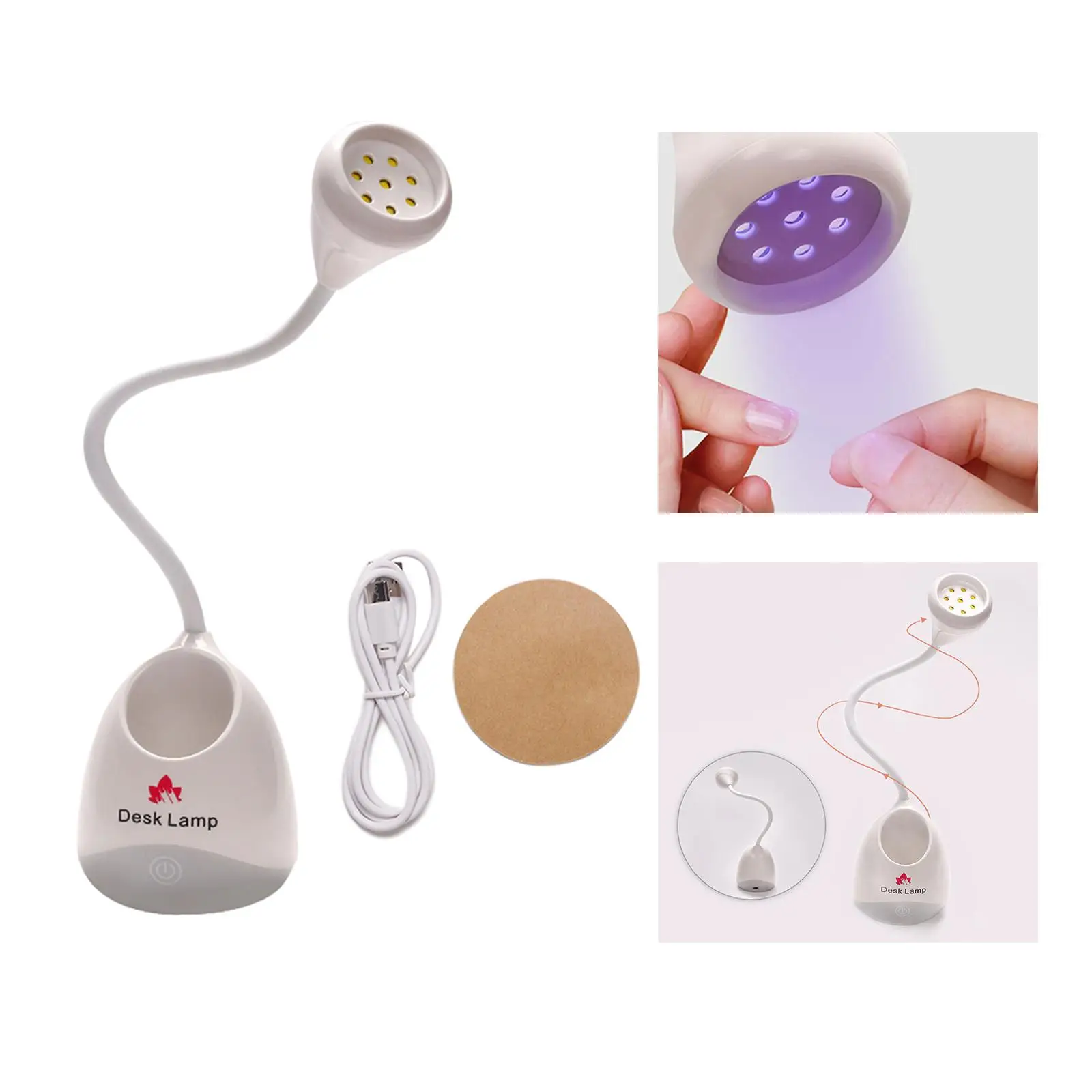 LED Nail Lamp Portable Rechargeable Cordless for Nail Polish for Home DIY