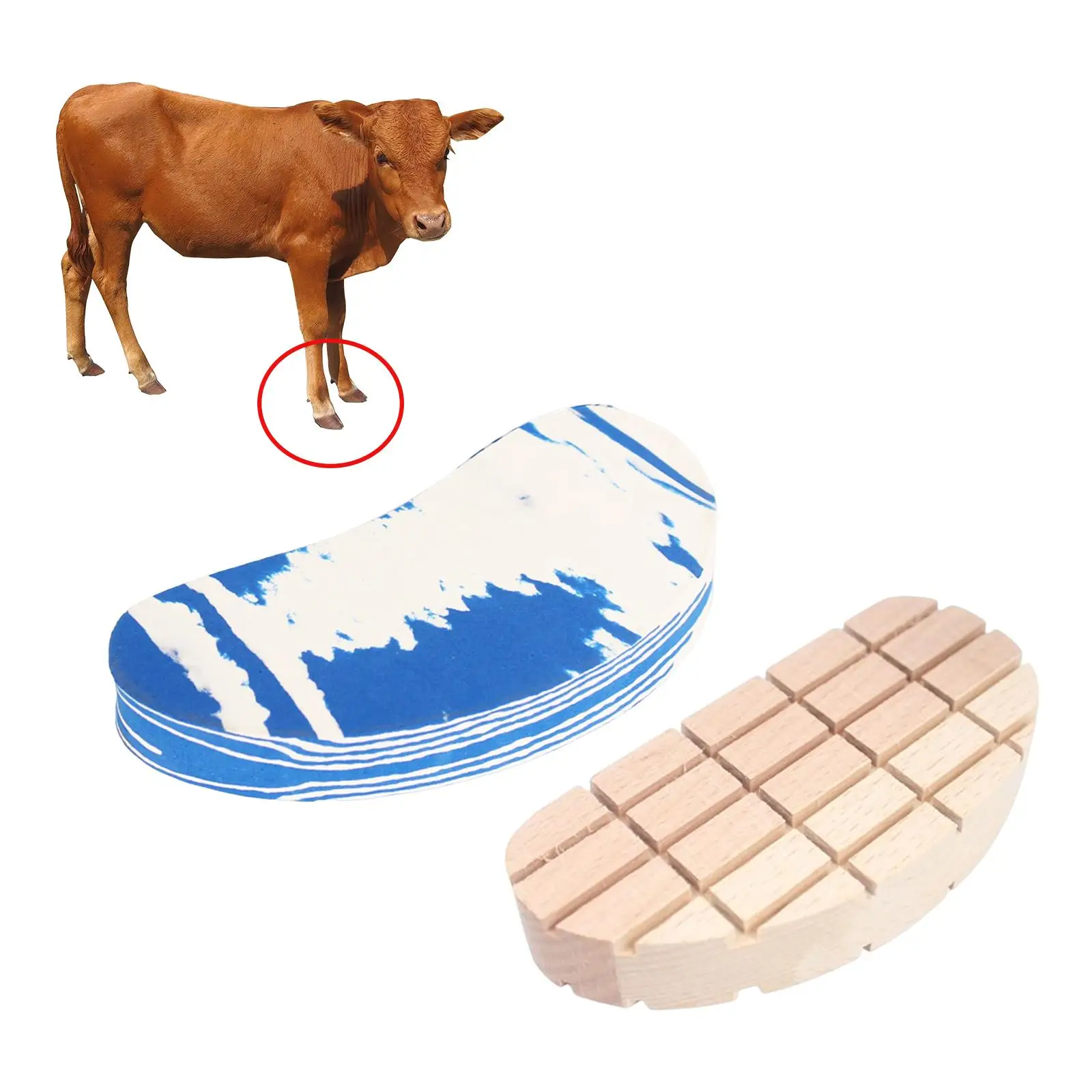 Cow Hoof Pad Slabs Repair Tool Professional Rubber Farms Cow Trimming Cushion for Cow