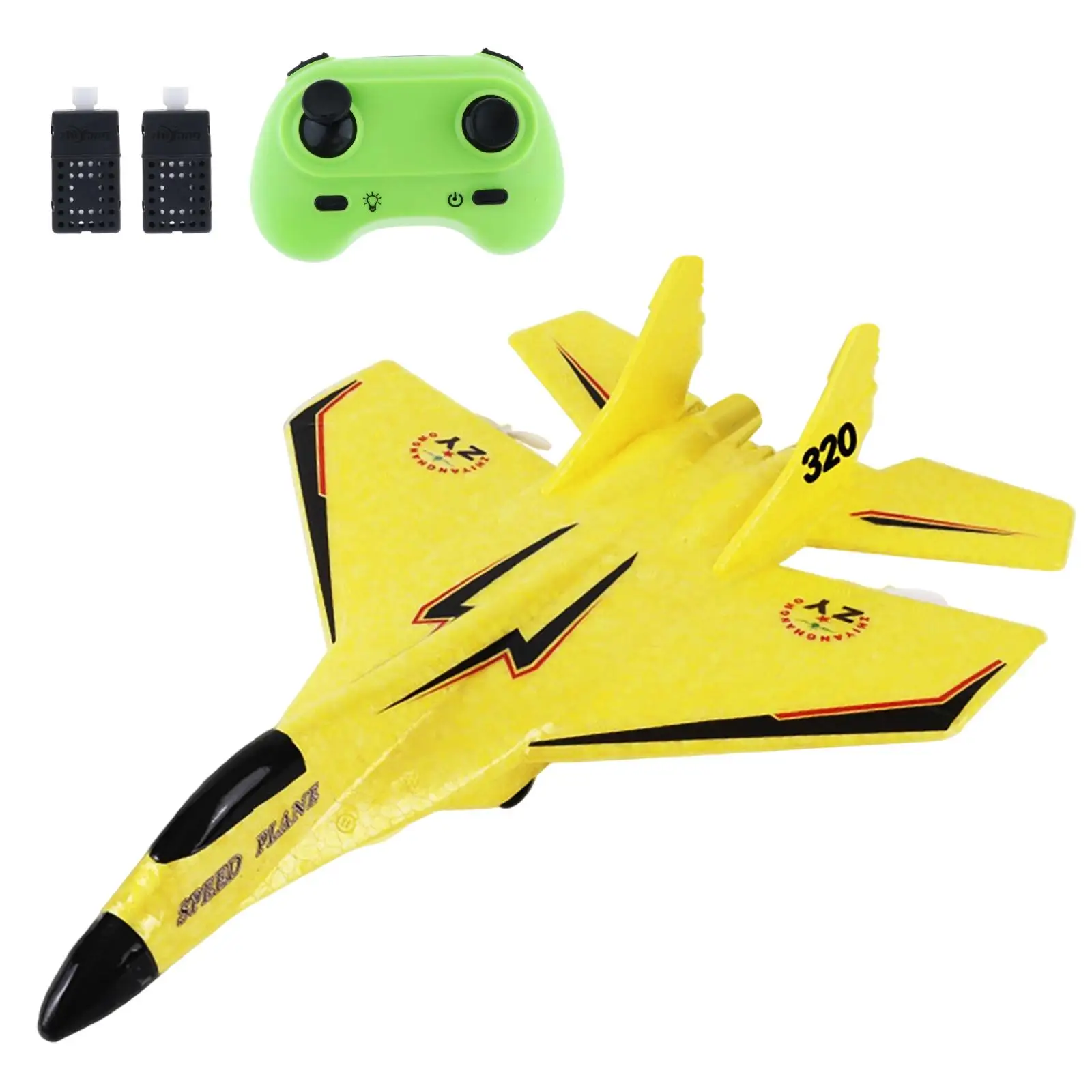 2 CH RC Plane Ready to Fly Gift Easy to Fly Outdoor Flighting Toys Portable Foam RC Airplane RC Glider for Adults Beginner Kids