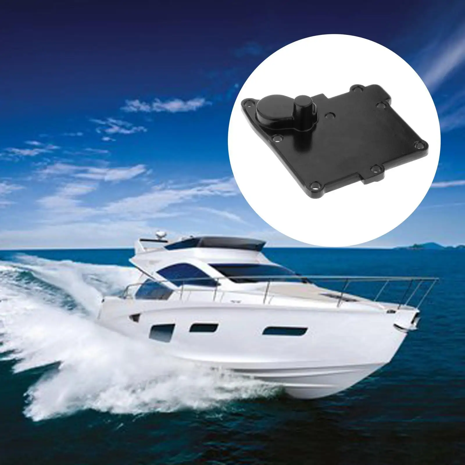 Exhaust Outter Cover Spare Parts for  5T Outboard Parts Cylinder Cover 6E3-4111-9M, Good Durability & Reliability