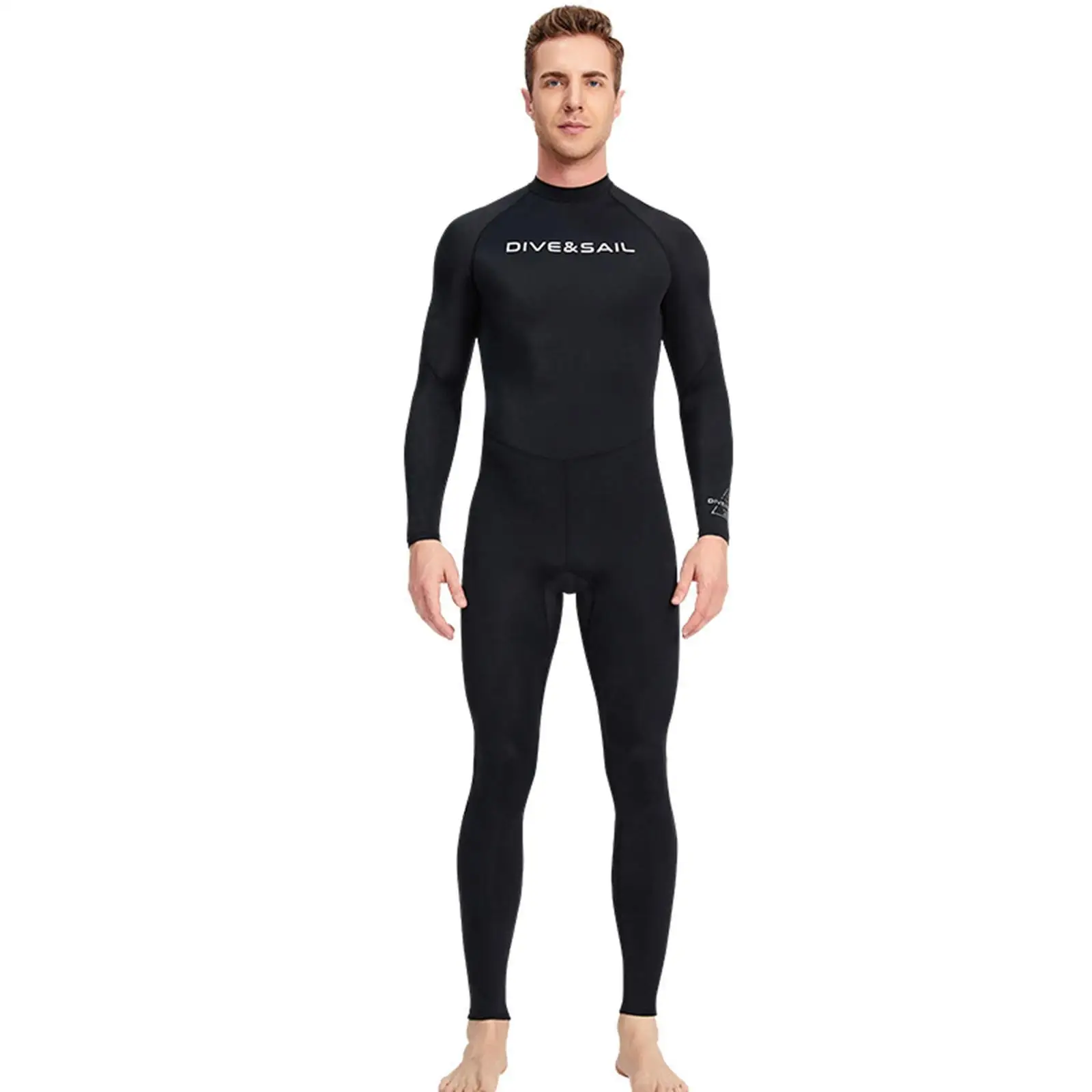 Mens stretch Swim Wear, Full Body Long Sleeve Suit for Snorkeling Surfing Swimming