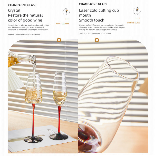 Elegantly Champagne Glass Double Wall Flutes Goblet Bubble Wine Tulip  Cocktail Wedding Home Party Toast Vasos Copos Glasses Cup - AliExpress