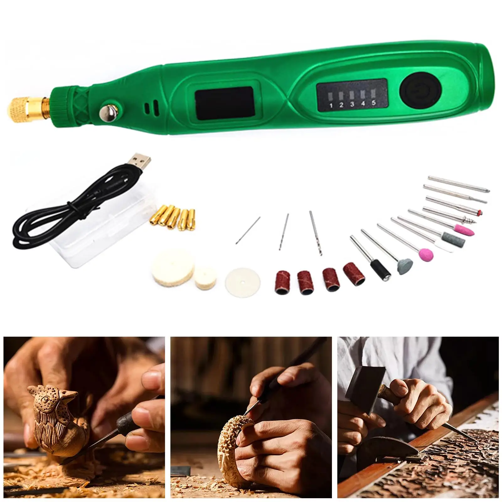 Electric Grinder Drill Bit Pen Jewellery Etching for Carving Cutting and Polishing