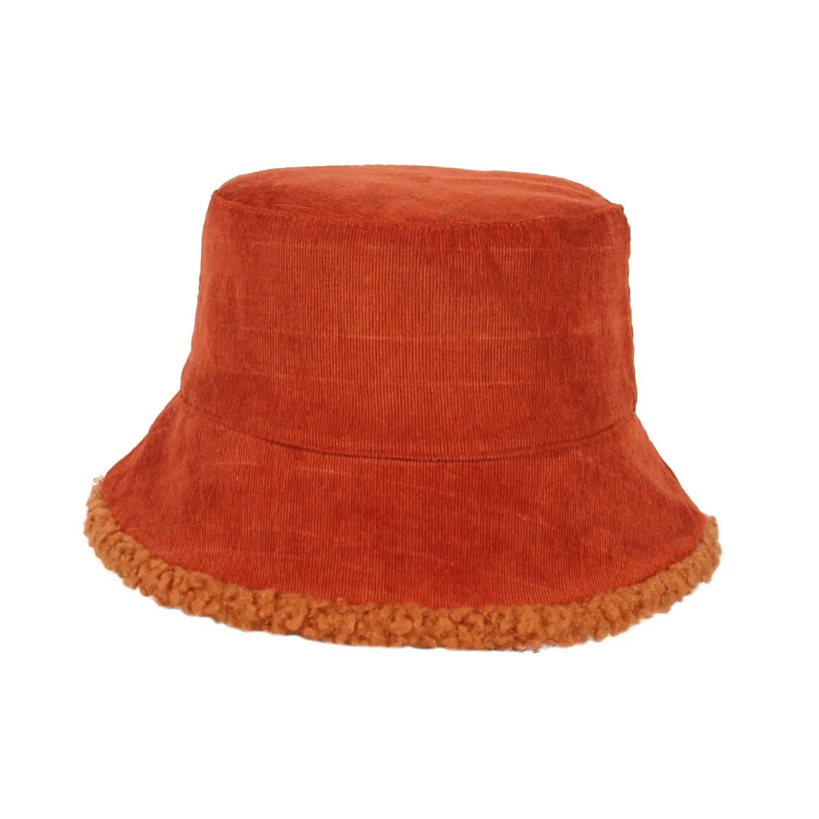 Elegant Autumn Winter Hat Furry Plush Bucket Hat for Street Climbing Outdoor