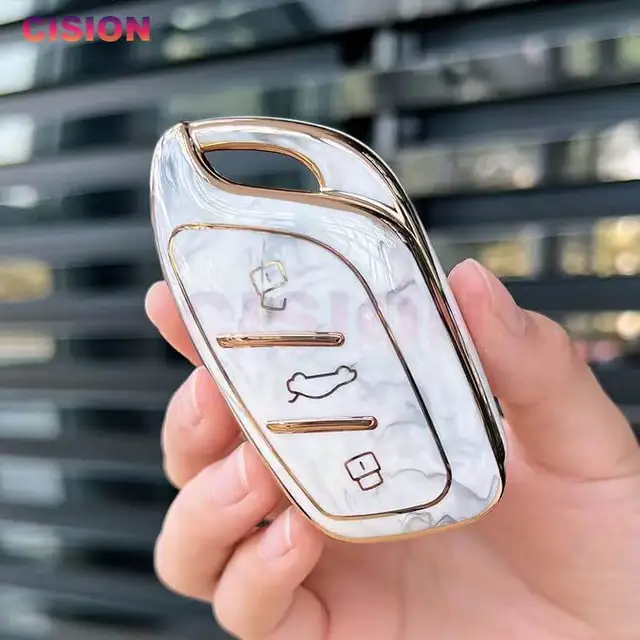 POCHY coque de clé de voiture Pour Byd Song Max Yuan S7 Qin 80 Protedctor  porte-clés accessoires Tpu voiture clé à distance étui porte-clés porte- coque : : High-Tech
