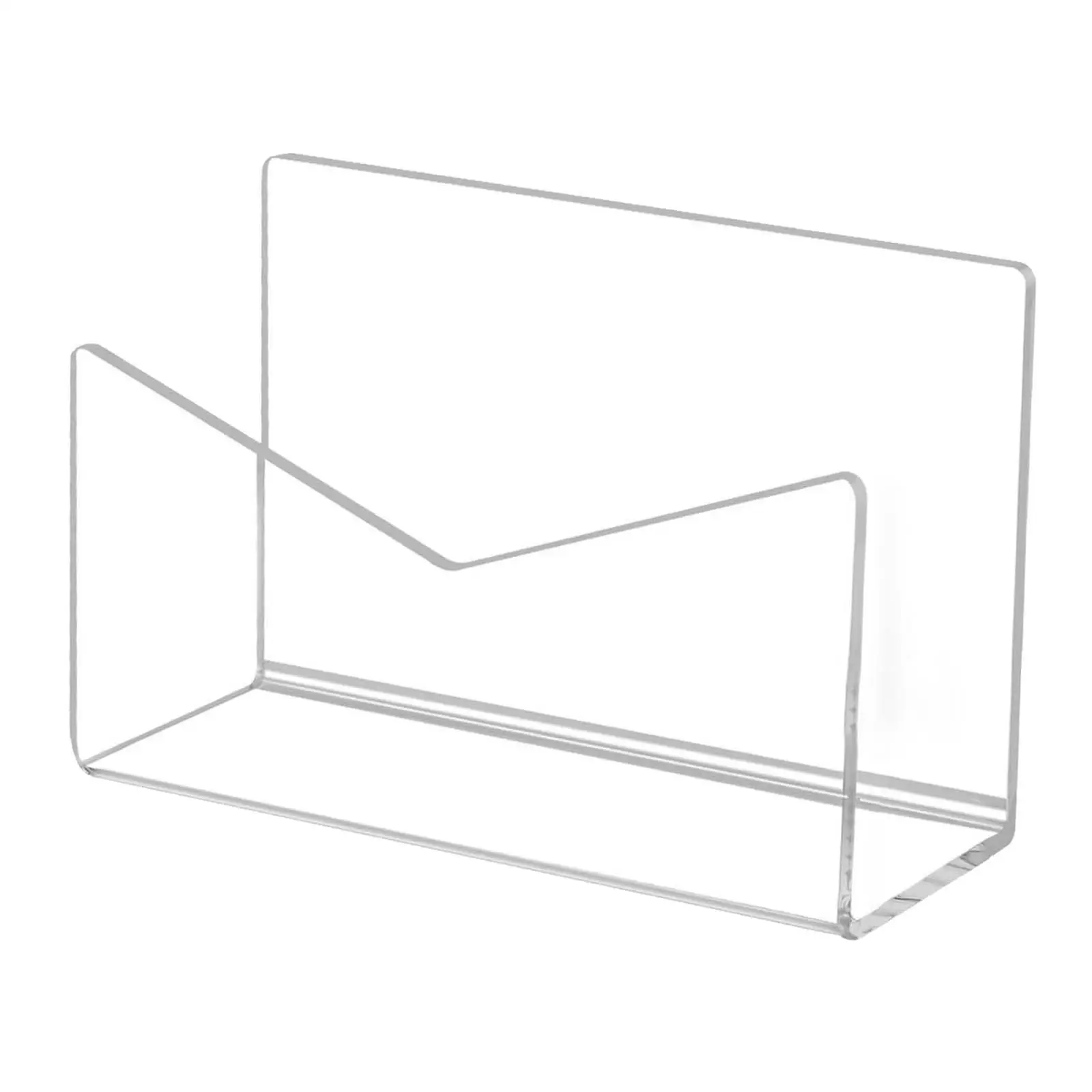 Desktop Letter Holder Wallet Envelope Holder Filing Folder Transparent Mail Sorter Magazine Mail Holder for Classroom Countertop
