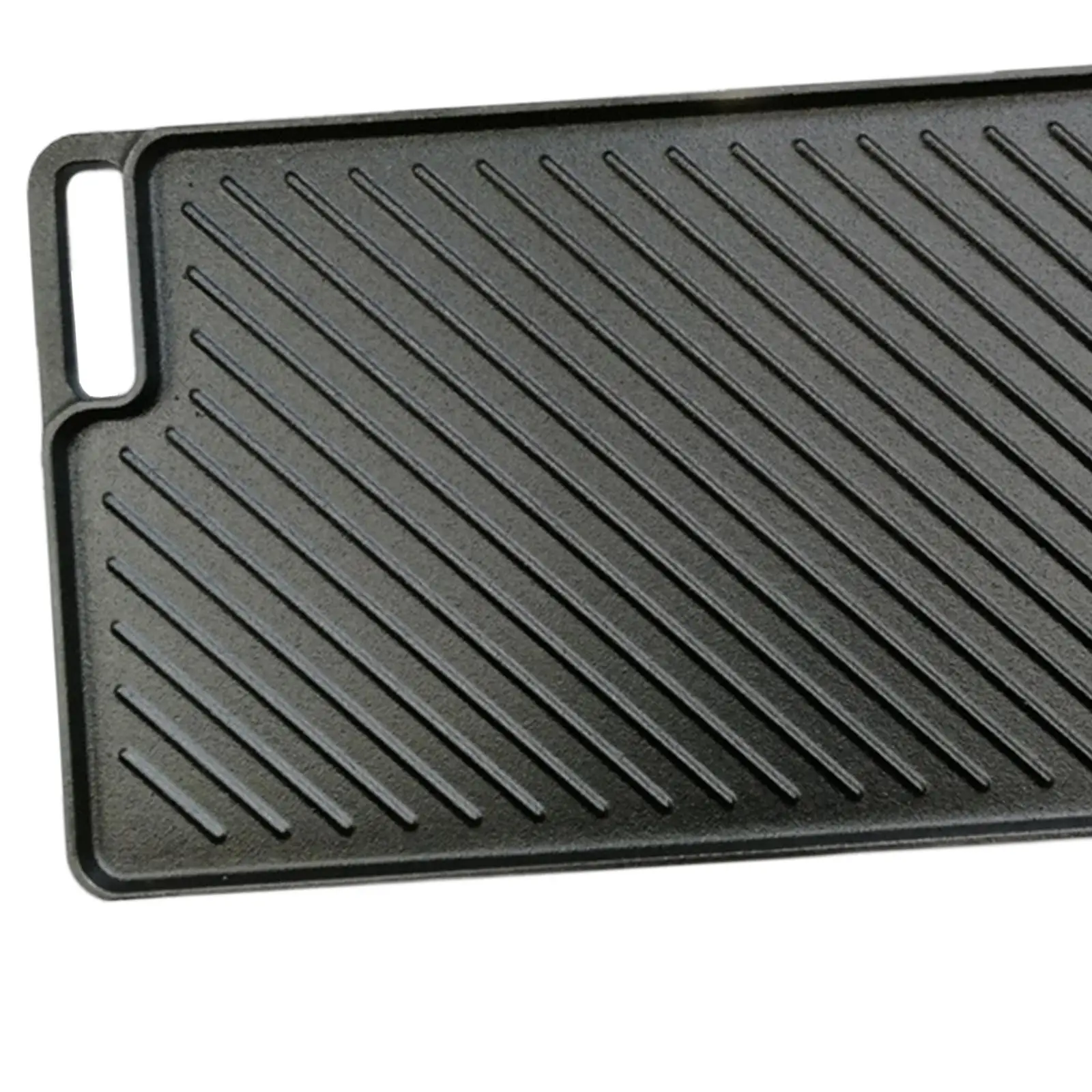 Reversible Grille Made of , Flat And Corrugated Surfaces. Large Griddle Made of