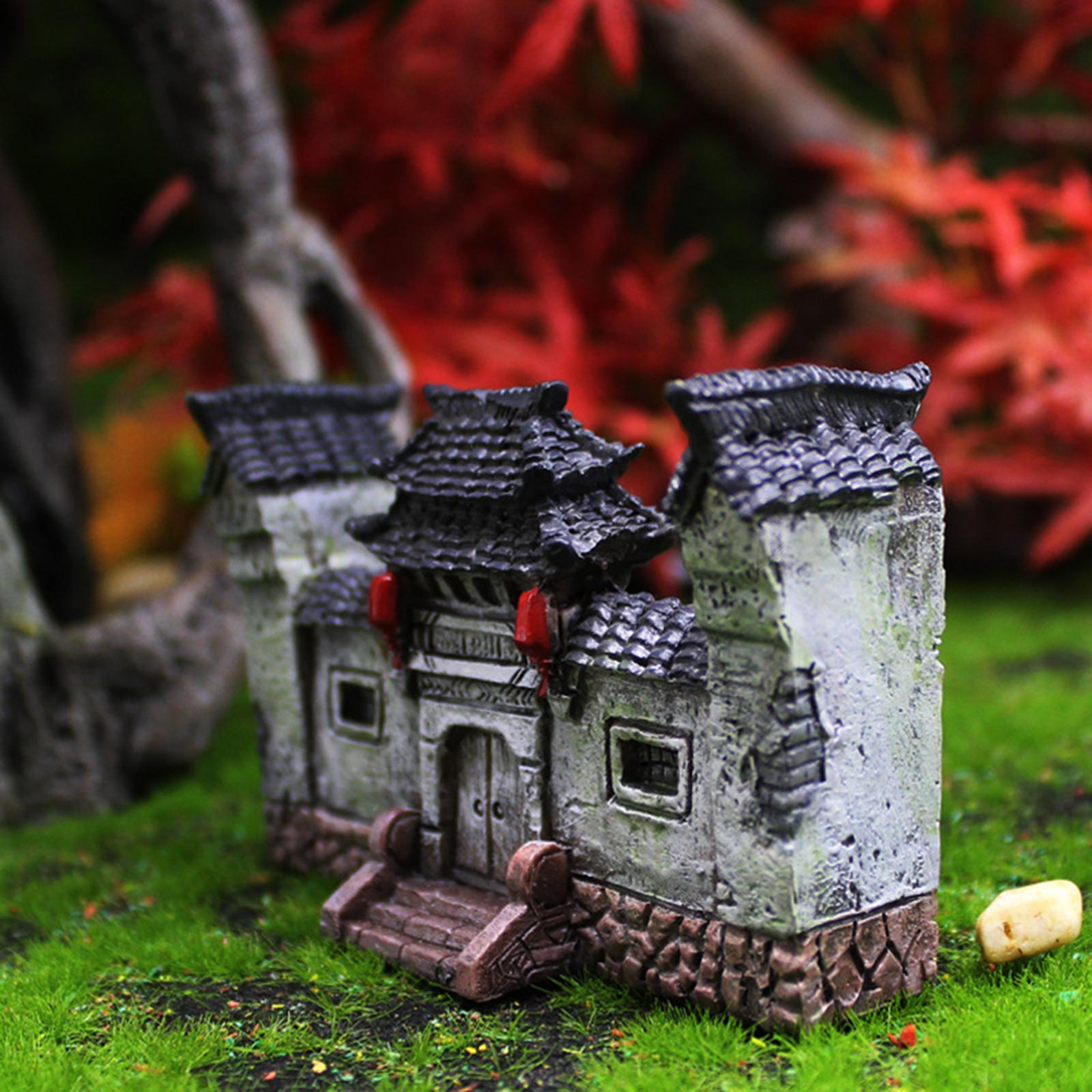 Fairy Garden Accessories Ancient Gate for Micro Landscape Aquarium Garden Decoration