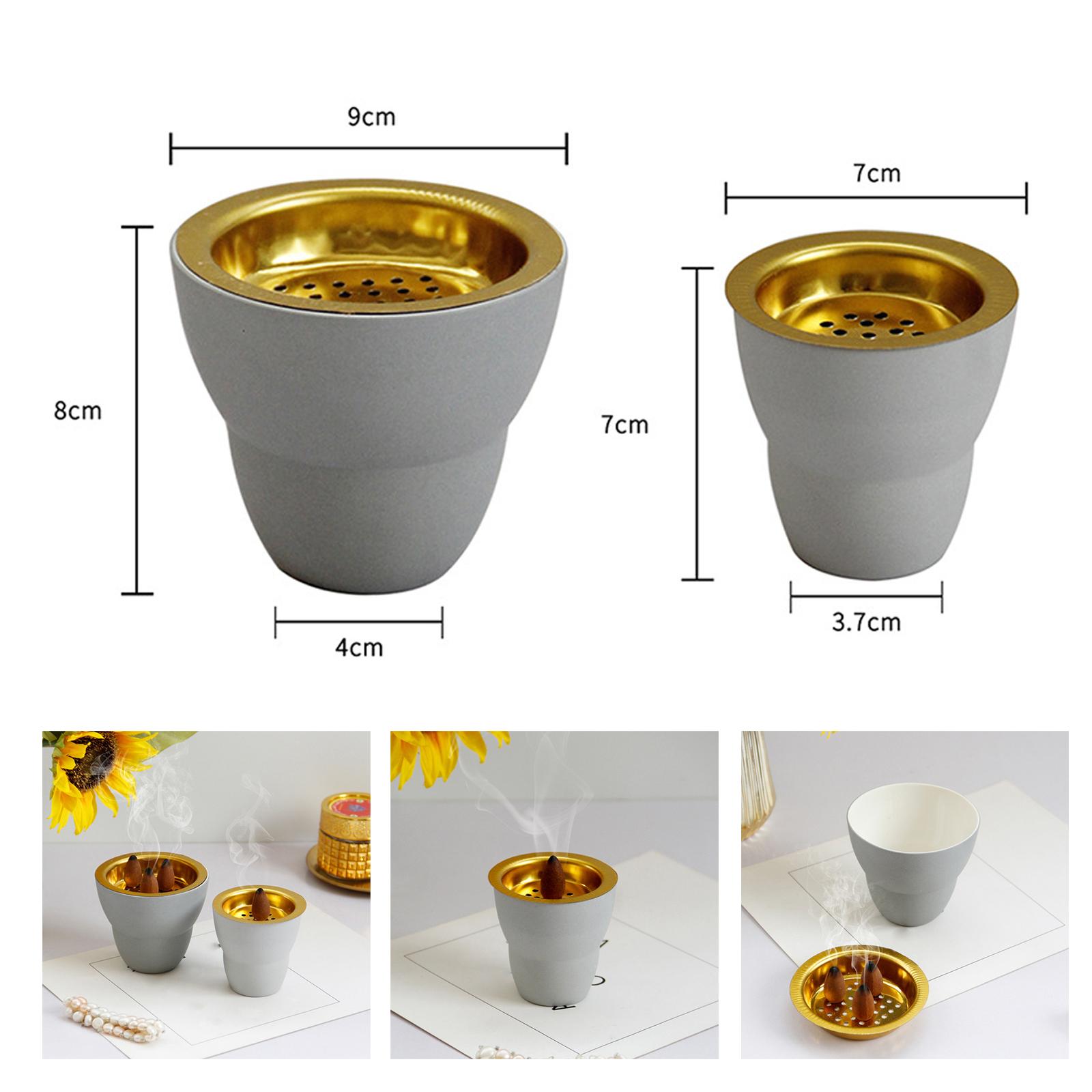 Censer Incense Cones Holder Table Centerpieces Desktop Meditation Incense Sticks Burner for Home Incense Stick Incense Coils SPA
