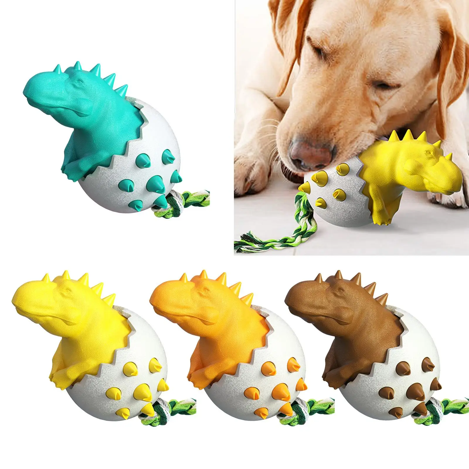 Durable Dog Chew Toys Bite Resistant Interactive Toys Dinosaur Pet Teething Toys Dog toy for Small Medium Large Dogs Dogs Puppy