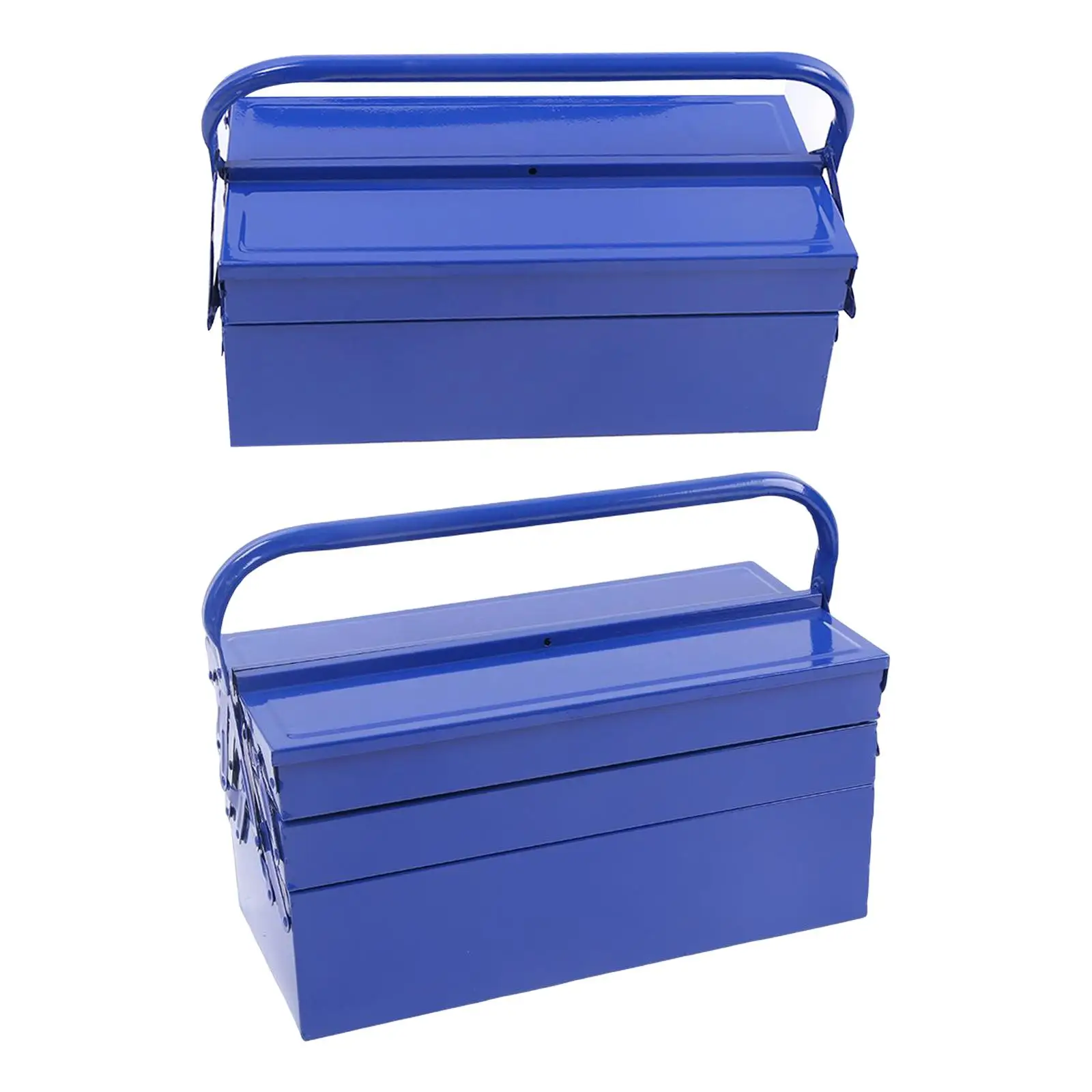 Portable Tool Box Durable with Handle Screw and Nuts Compartment Tray Drawer Repair Tool Storage Case for Garage Trunk