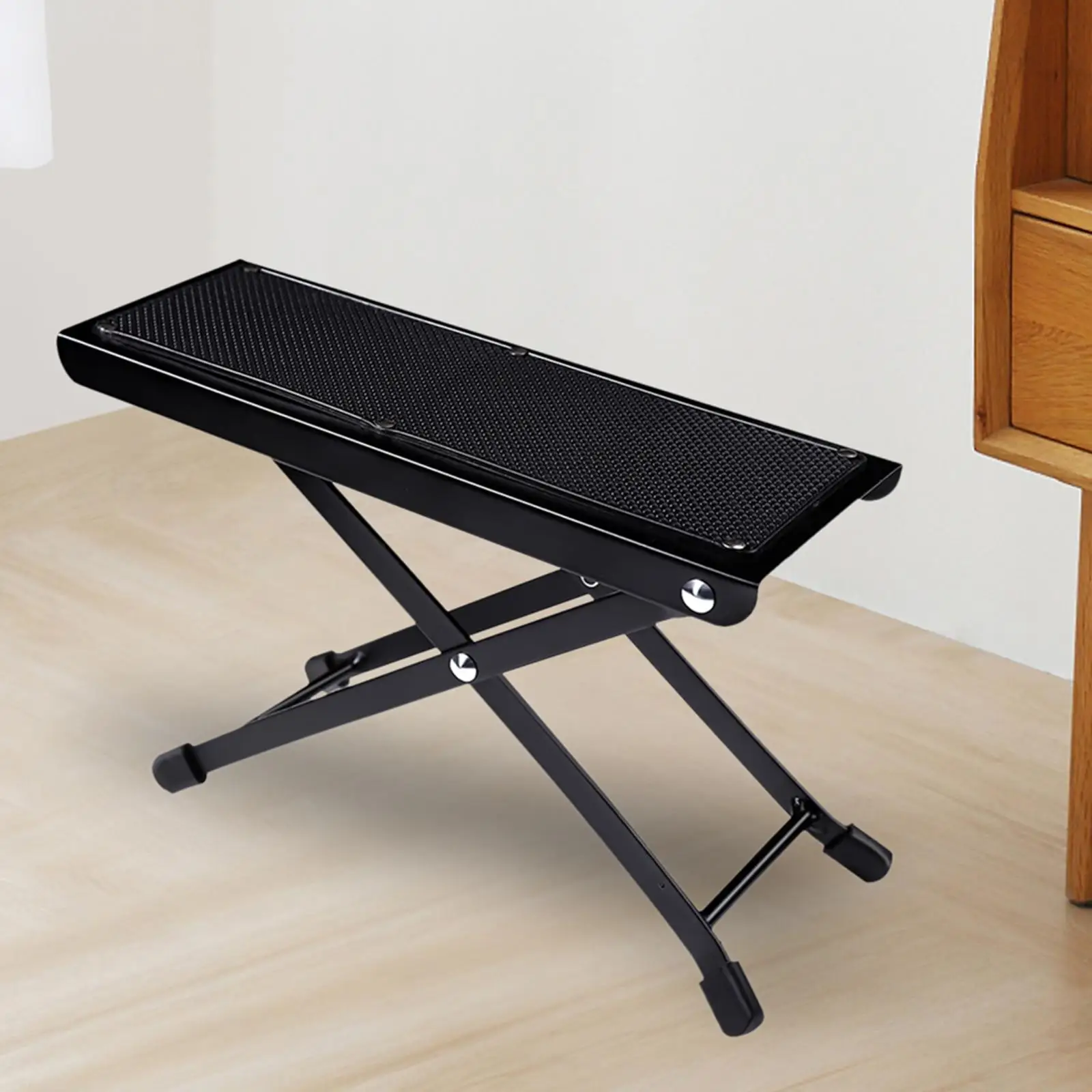 Pedicure Desk Footrest Bathroom Folding Guitar Footstool for Nail Technician