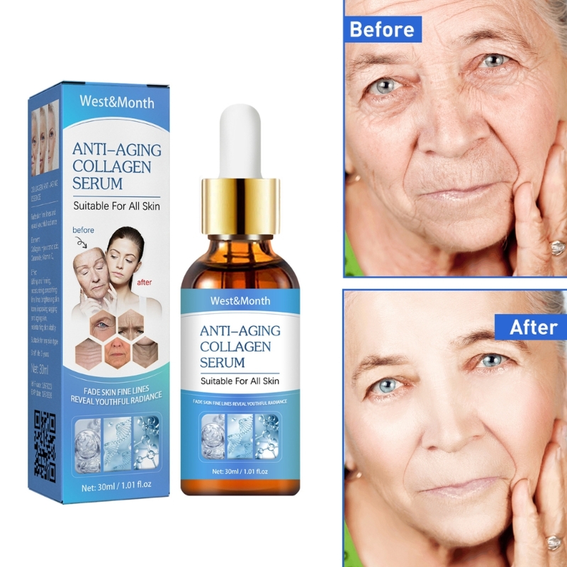 Best of Collagen Anti Wrinkle Face Serum Lifting Firming Fade Fine Lines Anti-Aging Whitening Facial Liquid Brighten Nourish Skin Care Reviews & Tips