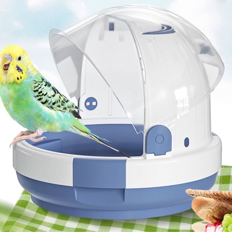 Title 9, Portable Clear Bird Parrots Transport Cage Wind...