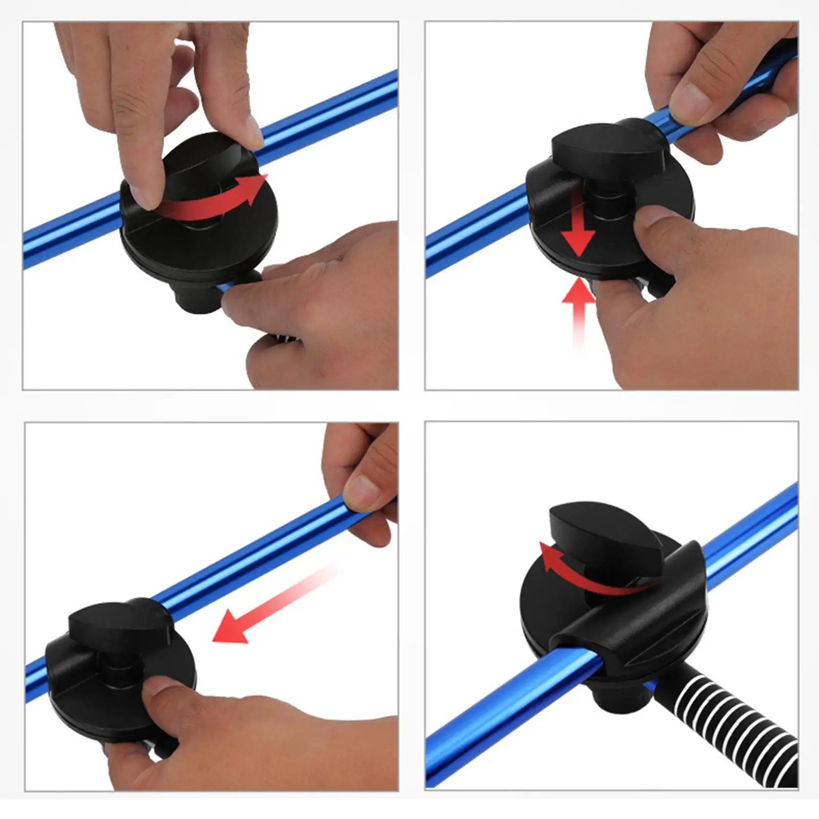 Foldable Golf Swing Trainer Durable Swing Practice Device Action Posture Correction Comfortable Grip for Beginners