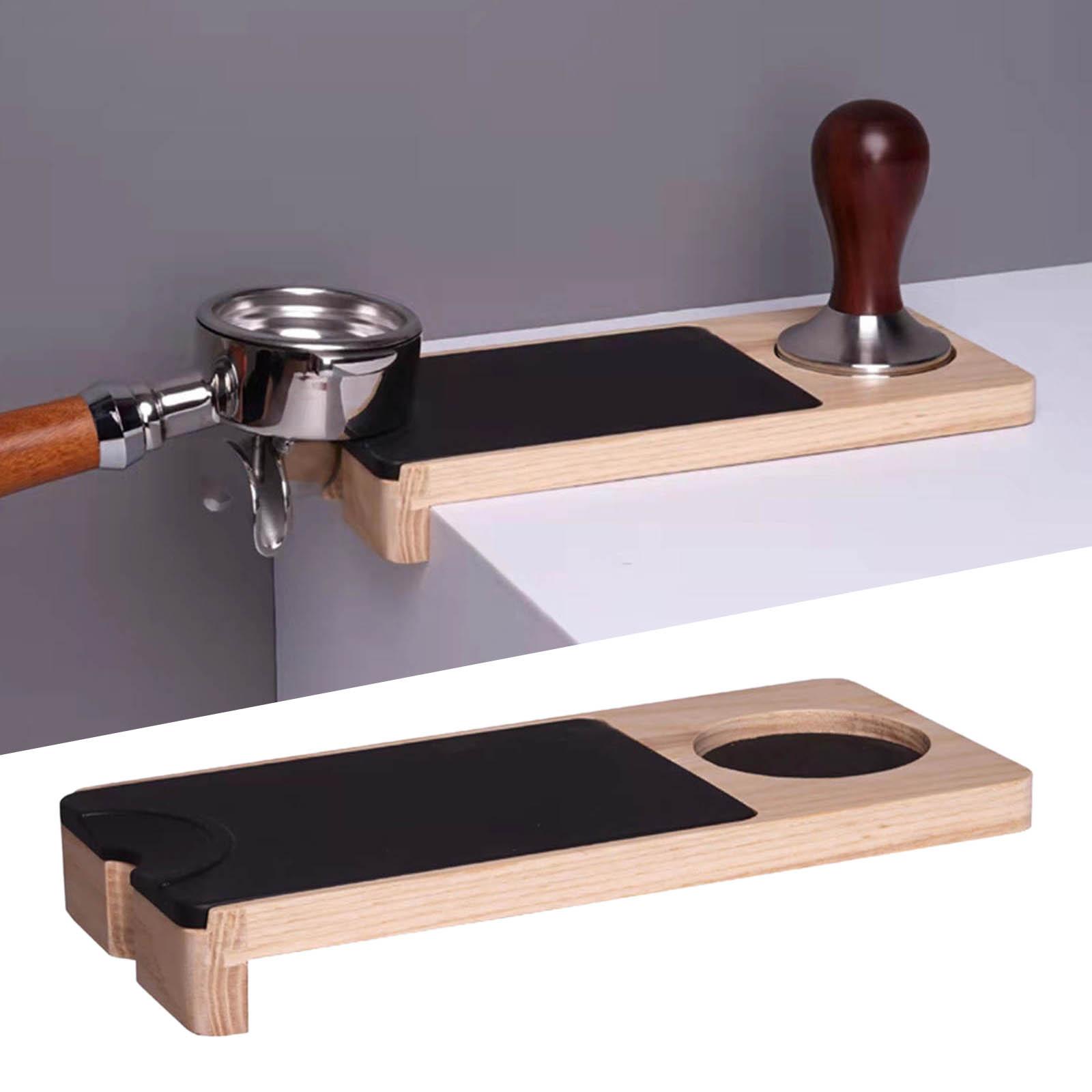 Wooden Coffee Tamp Mat Anti Skid for Barista Espresso Machine Accessories