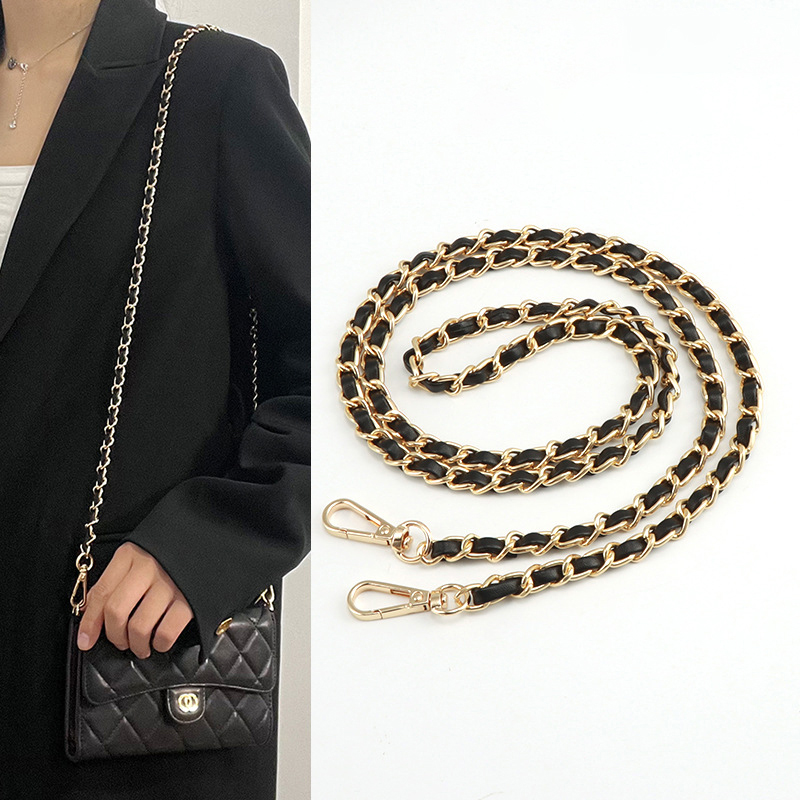 120cm langer PU-Ledertaschen riemen für Umhängetaschen Umhängetaschen riemen Ersatz zubehör 0,8 cm breite Taschen kette – Detail 3