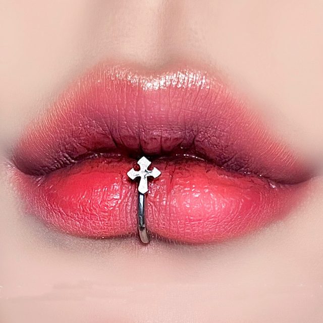 1PC Star Snake Bite Piercing Lip Ring Starinless Steel 