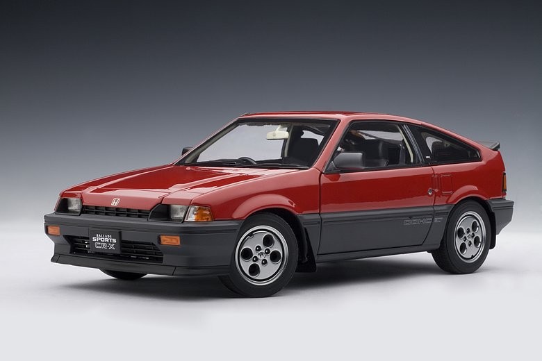 オートアート1:18ホンダcrx CR X siバラードスポーツjdm限定版樹脂金属