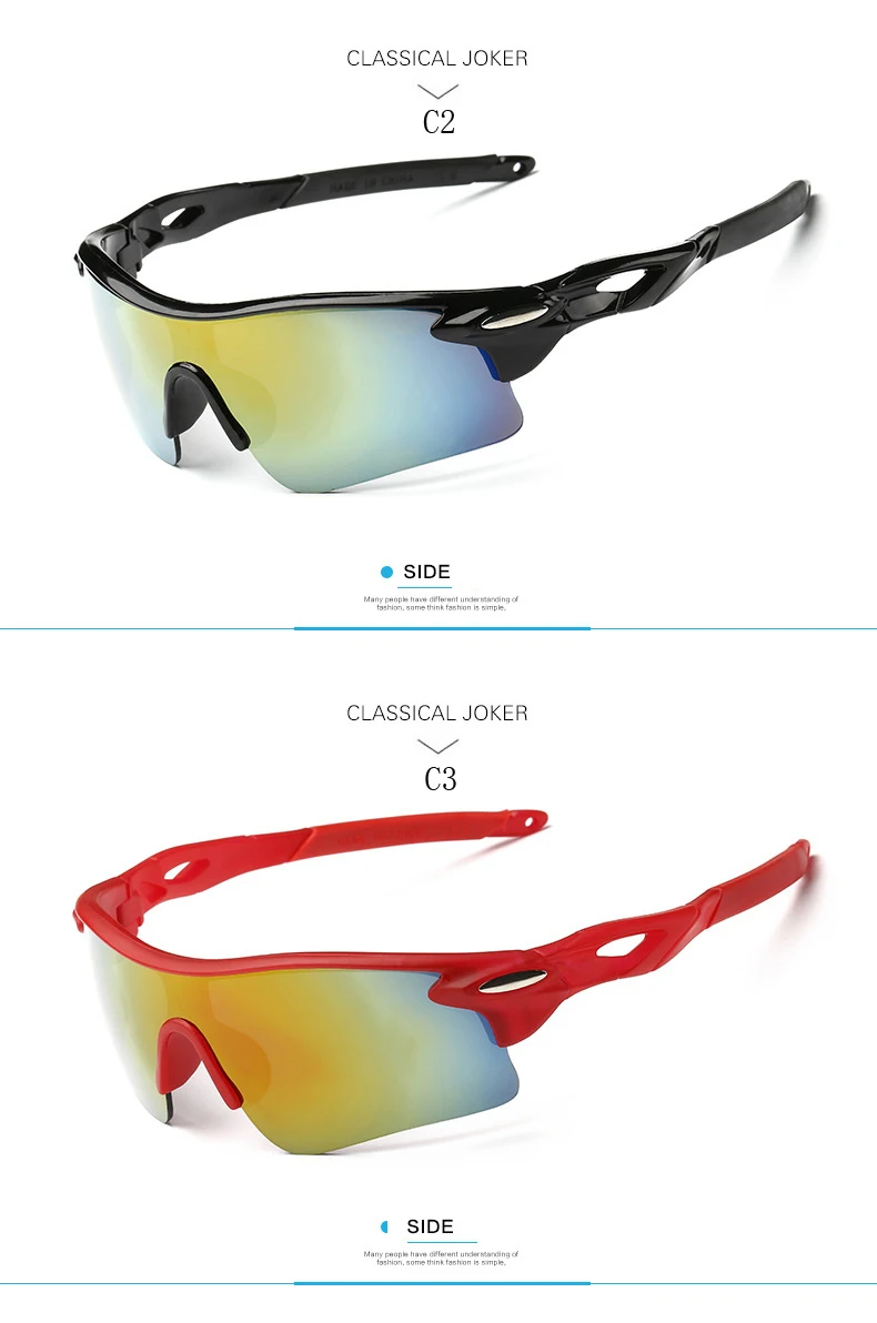 S8f4e613fcbc94677a225ba5be62b4338u RIDERACE Sports Men Sunglasses Road Bicycle Glasses Mountain Cycling Riding Protection Goggles Eyewear Mtb Bike Sun Glasses