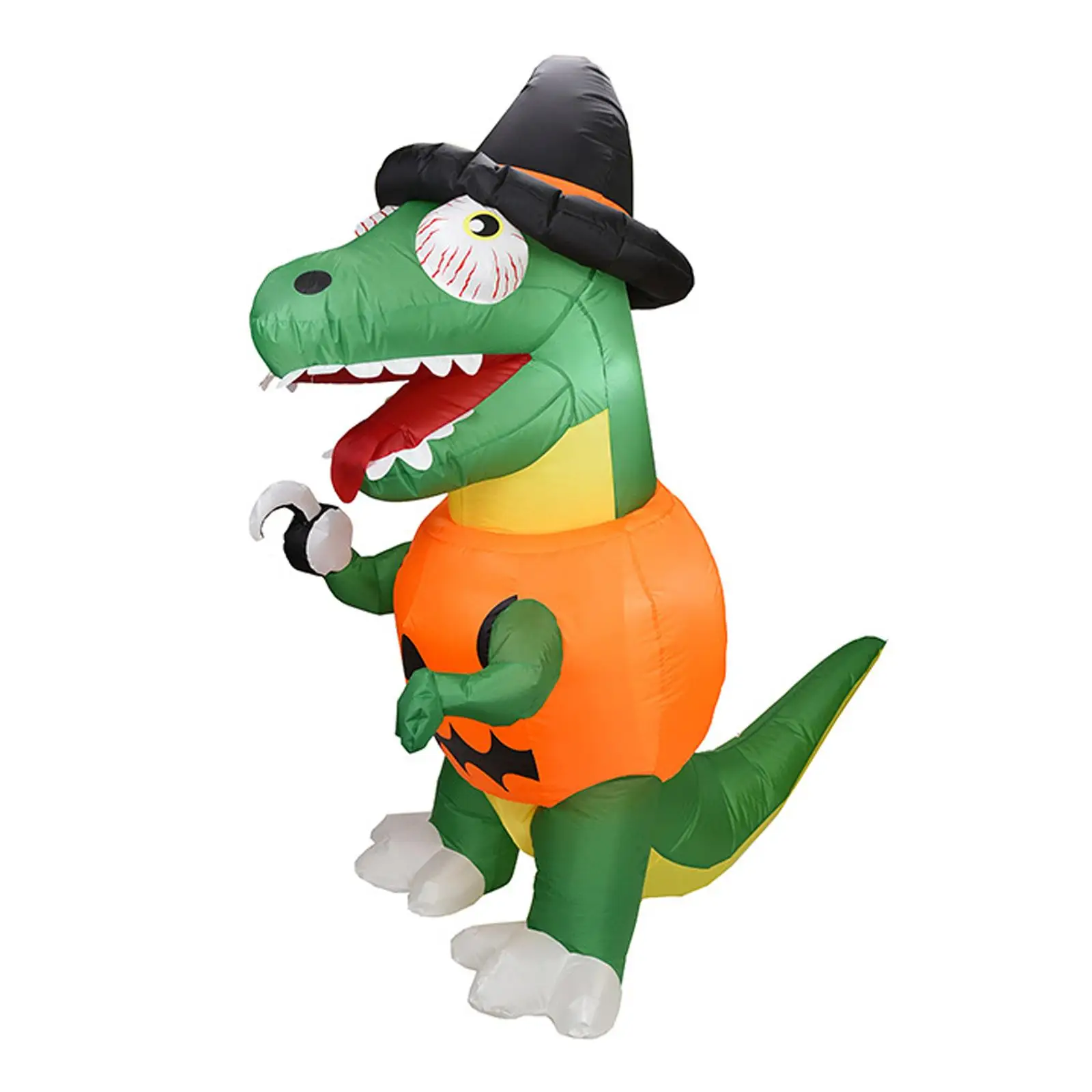 5.9 ft Tall Halloween Inflatable Pumpkin Dinosaur Lighted Inflatable for Outdoor Lawn