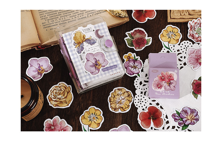 46pcs Mushroom Collection Decorative Stickers for Scrapbooking DIY Journal Label Stick Stationery Album Diary