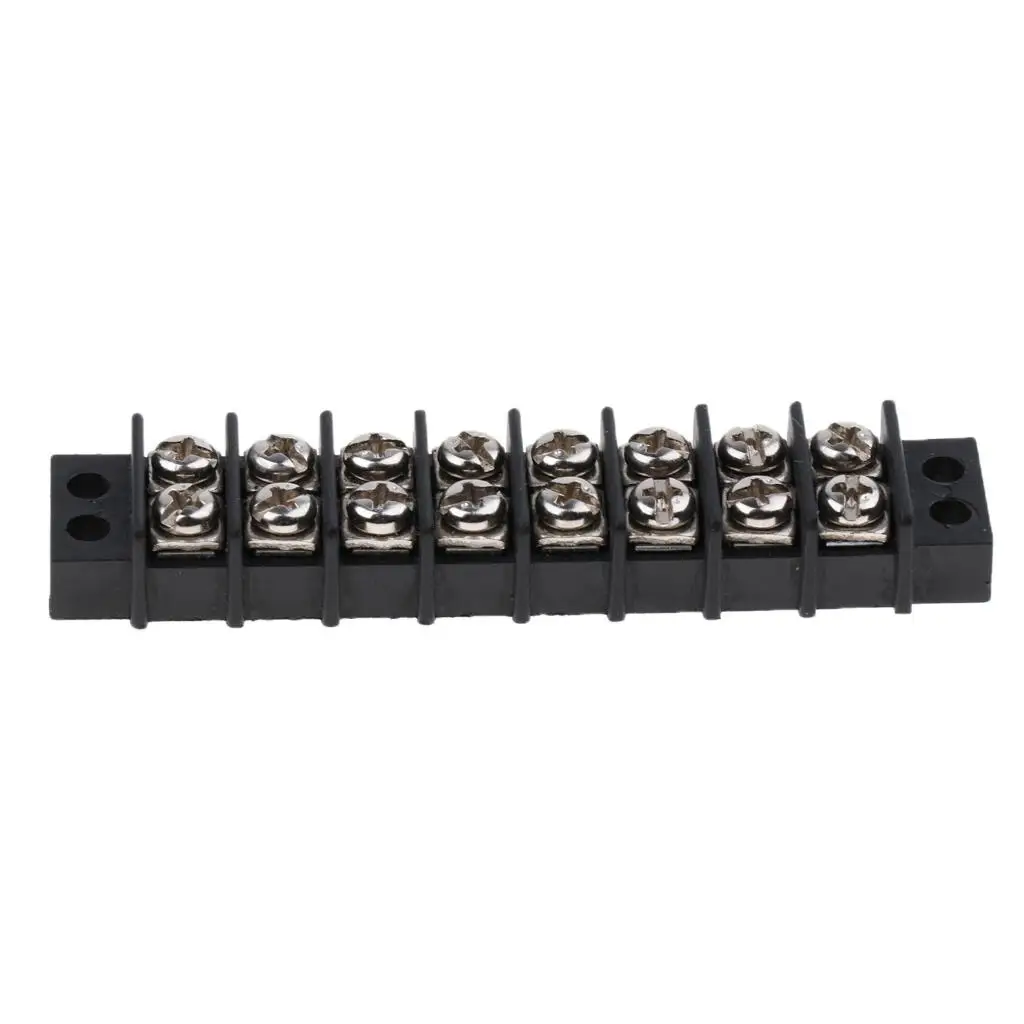 Marine  RV 8 Position 450V 30A Double Row Terminal Block Screw Bus Bar