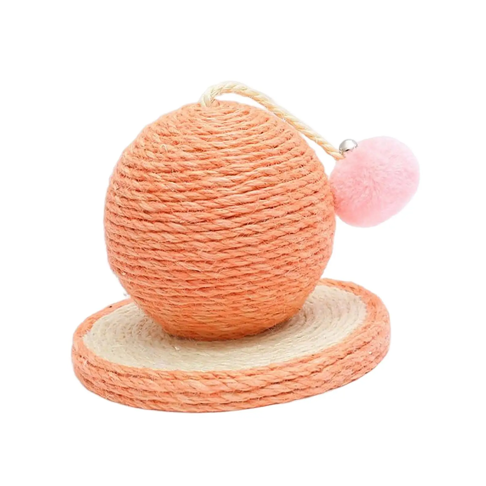 Sisal Scratching Toy Furniture Protector Cat Scratcher Ball for Playing Indoor Cats Kitty