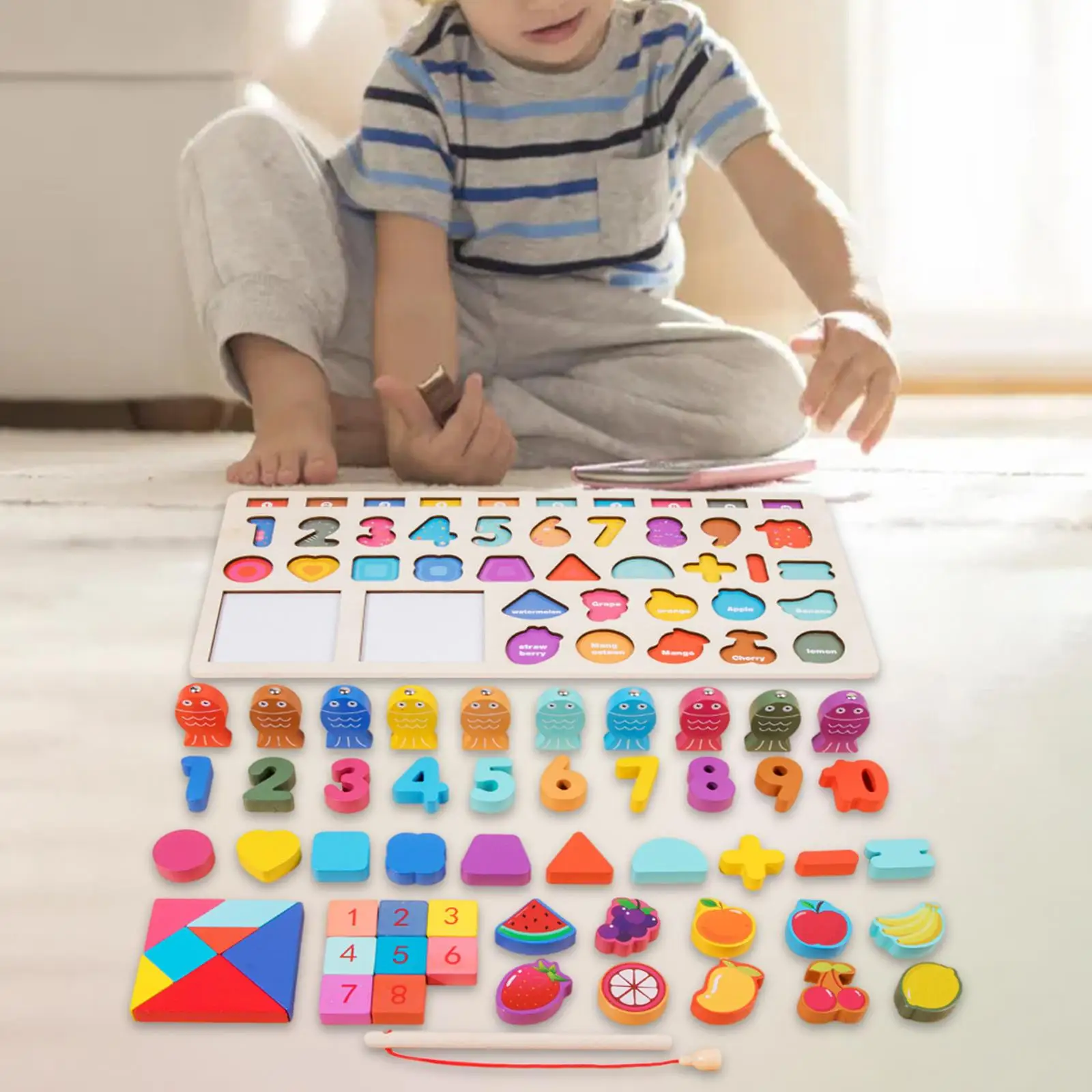 Montessori Matching Board Letters Sorting Board for Kids over Three Children