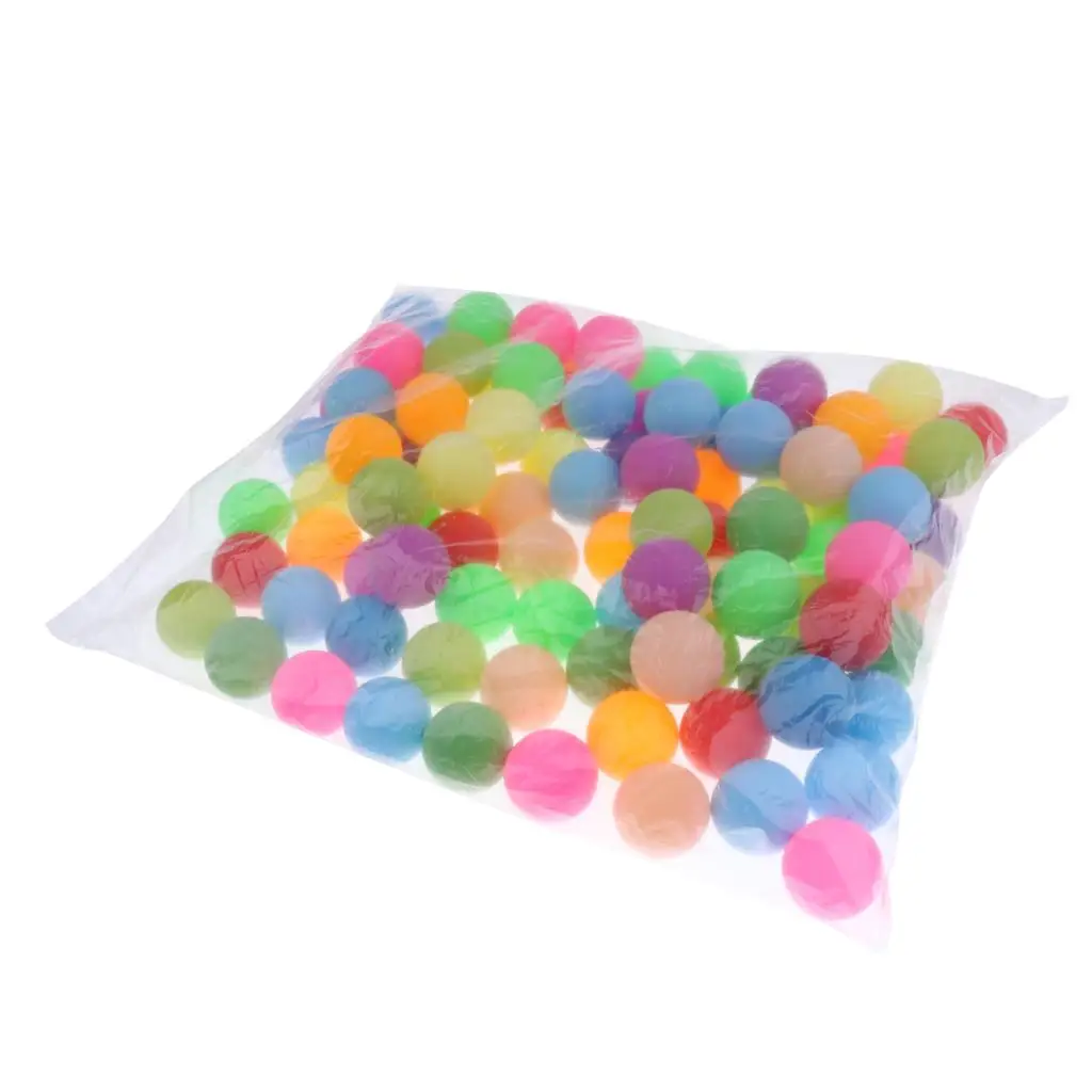 100 / Set Colorful Table Tennis Balls Without  Training Balls 40mm