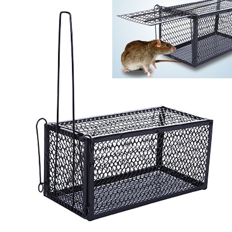 Description Picture 2 of itemSmart Self-locking Mousetrap Safe Firm Iron Net Household Mouse Catcher Metal Reusable Humane Indoor Outdoor Rat Trap Rat Cage