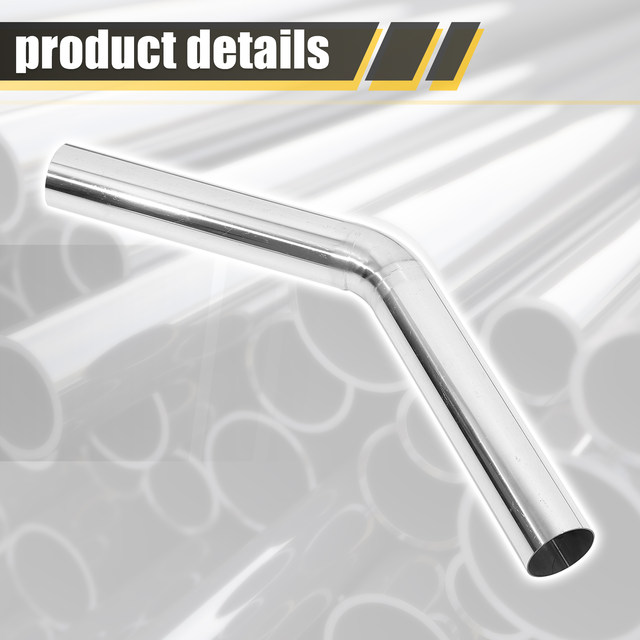 Top Street King 2.5" OD Polished Stainless Steel Straight Exhaust Pipe – 18" Long, 18-Gauge