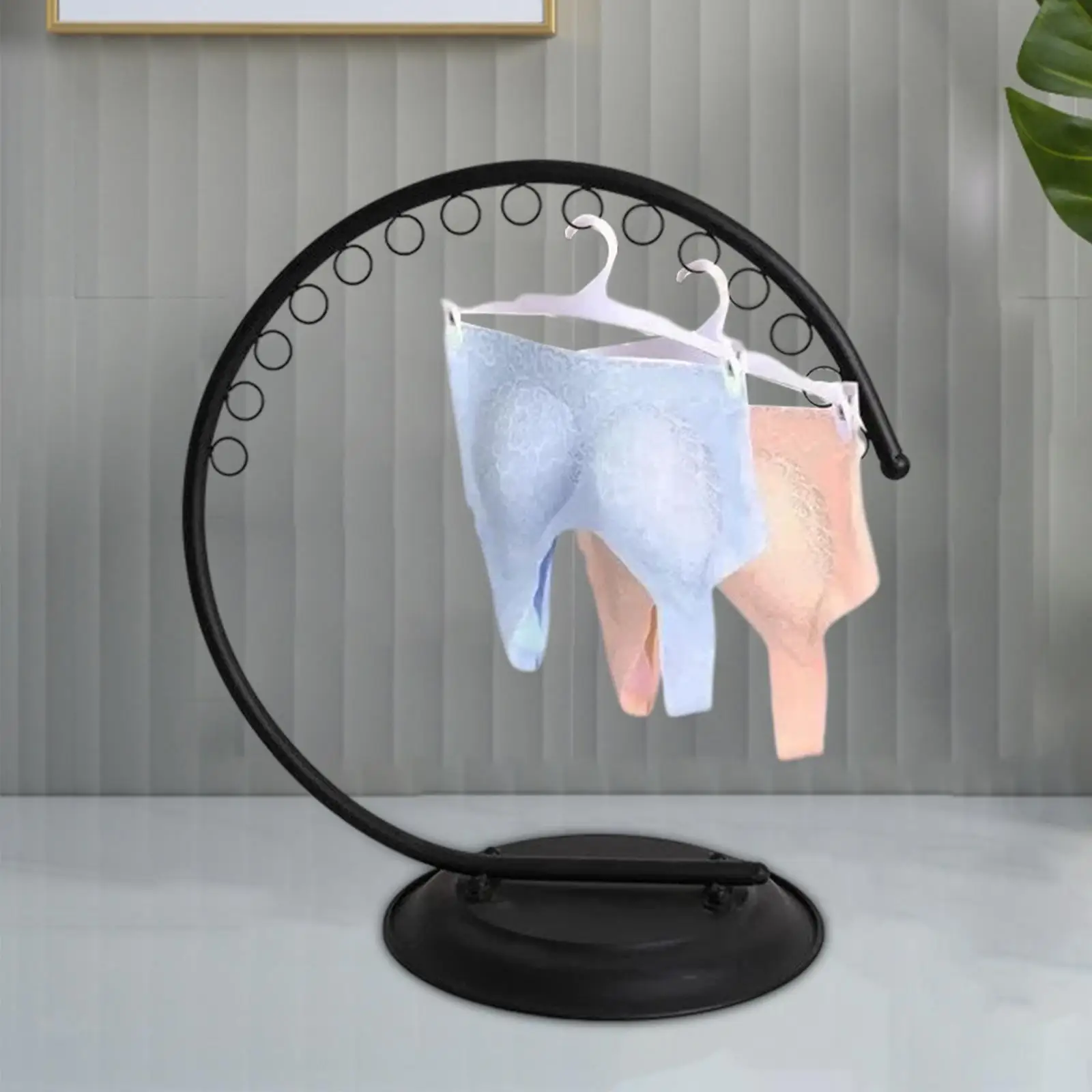 Multifunctional Lingerie Storage Display Stand Underwear Bra Hanging Rack for Online Underwea Showing Hanger Tabletop Holder