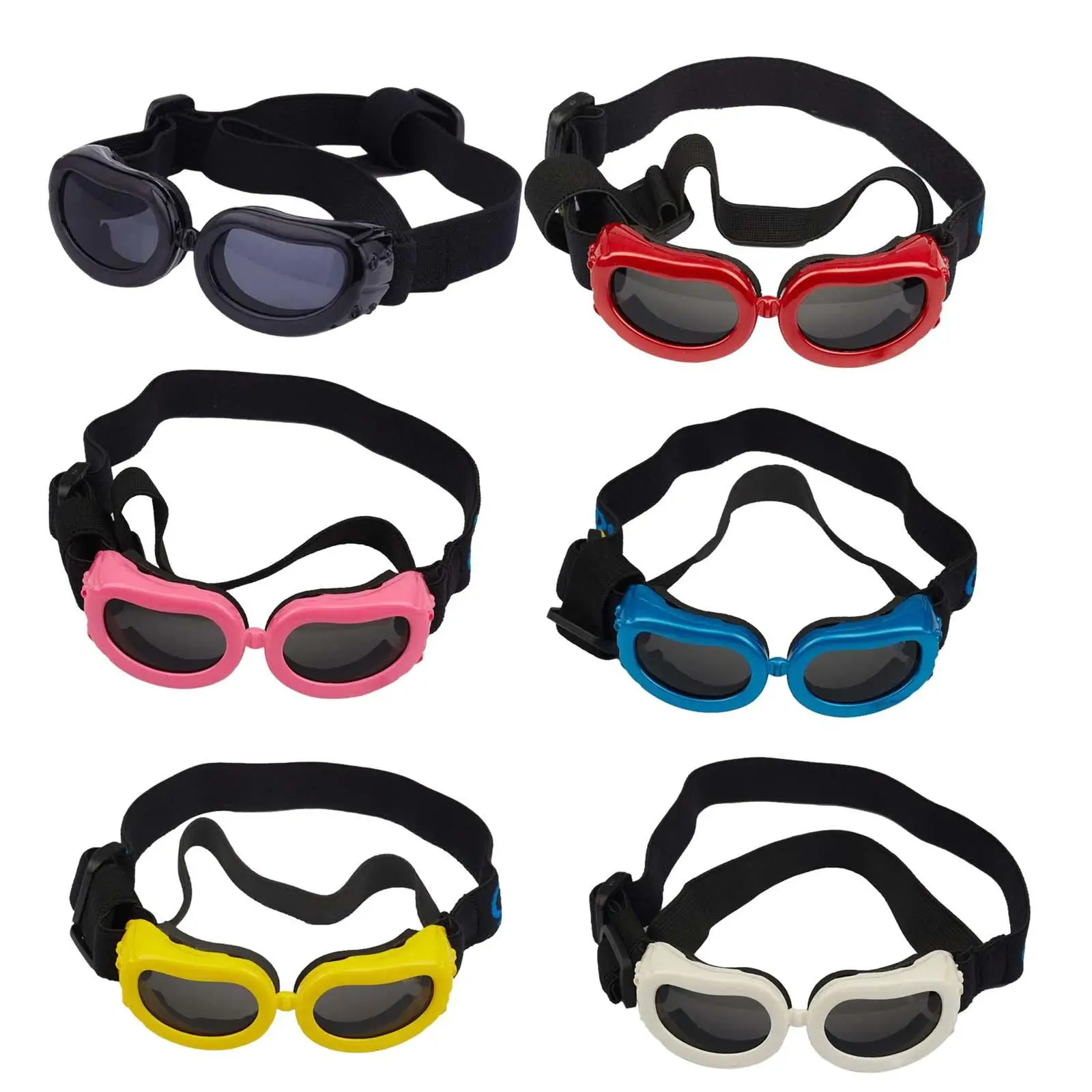 Dog Sunglass Goggles with Adjustable Strap Eyes Protective Pet Sun Glasses for Puppy and Cat