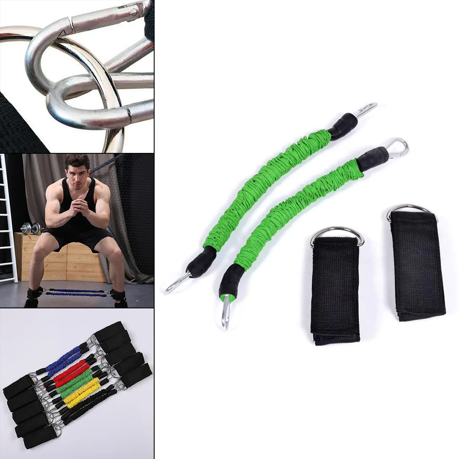 Leg Resistance Bands with Ankle Straps Resistance Training Yoga Training Workout  and Strength  Training Equipment Workout Band