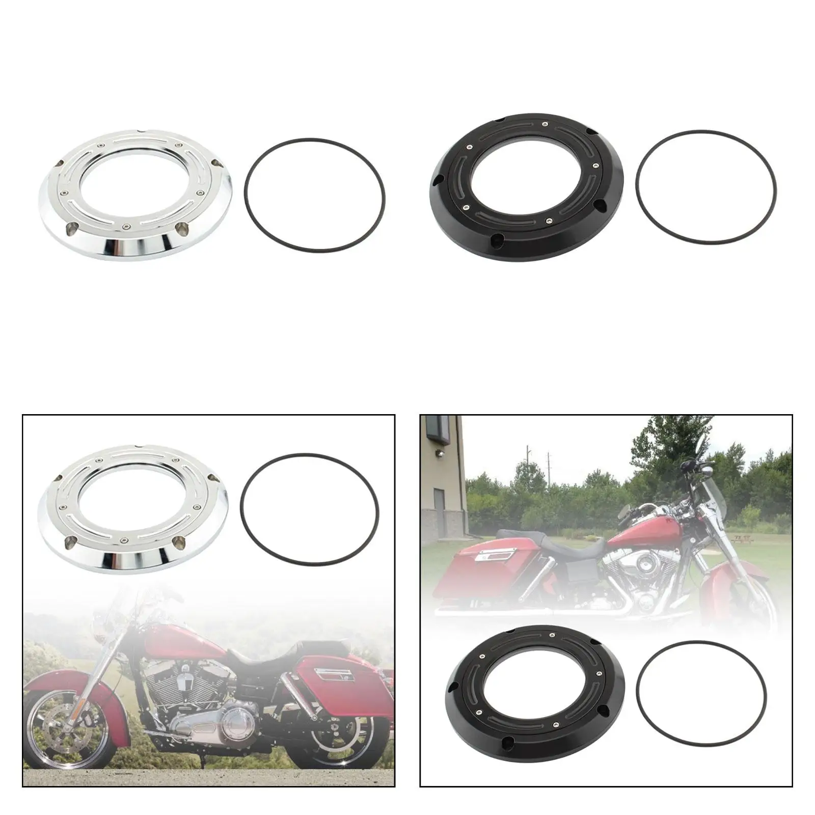 Motorcycle Clutch Derby Cover Accessories for Harley-davidson Fxdc Dyna Super Glide Custom Flhtcutg Tri Glide Ultra Classic