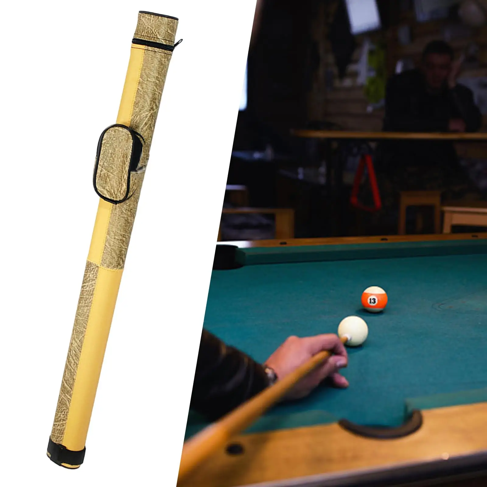 Billiards Pool Cue Carrying Case Billiard Pool Cue Bag Lightweight Billiard Pool Cue Stick Carrying Bag for Snooker Accessory