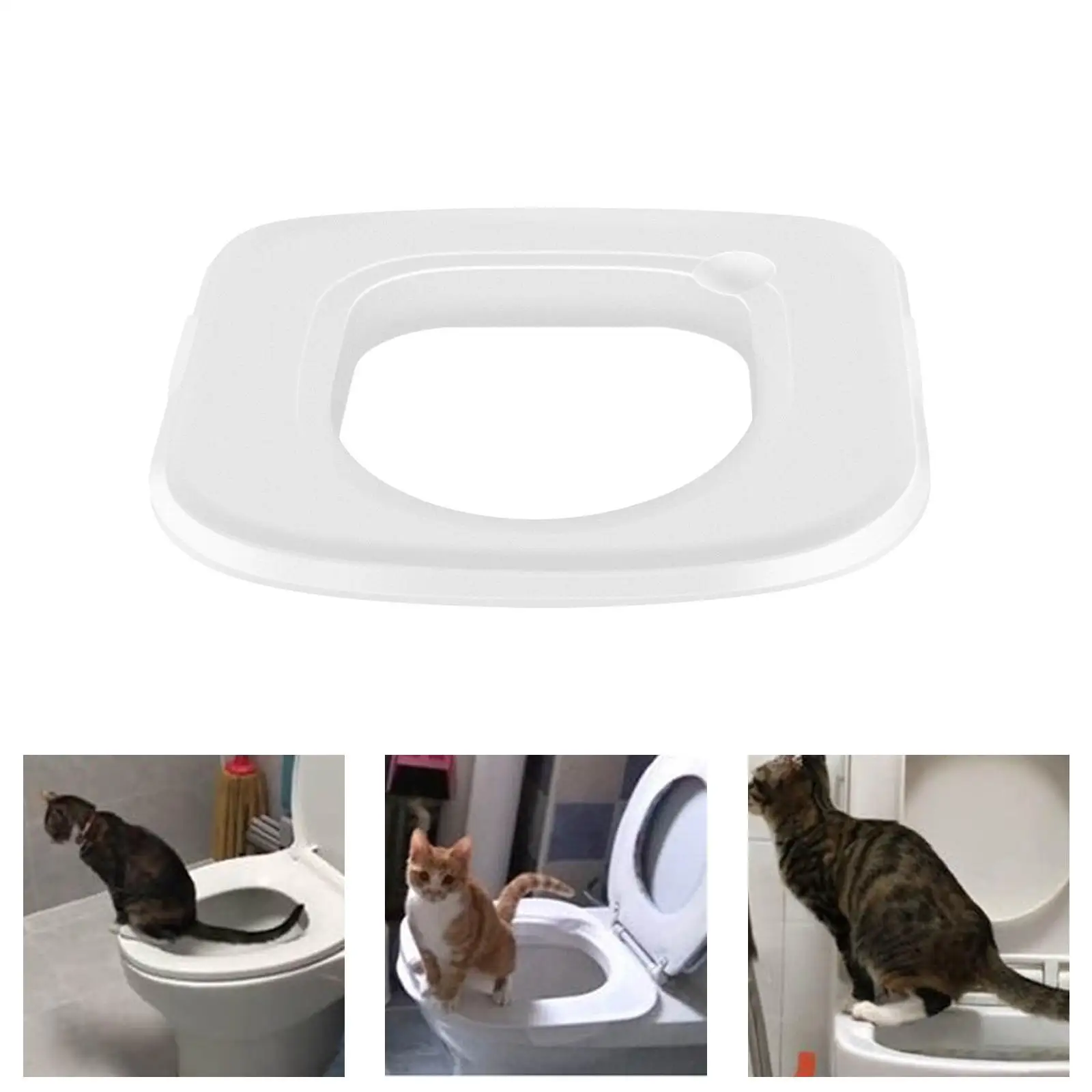 Cat Toilet Trainer, Easy to Install Pet Cat Toilet Training Kit for Home Cleaning