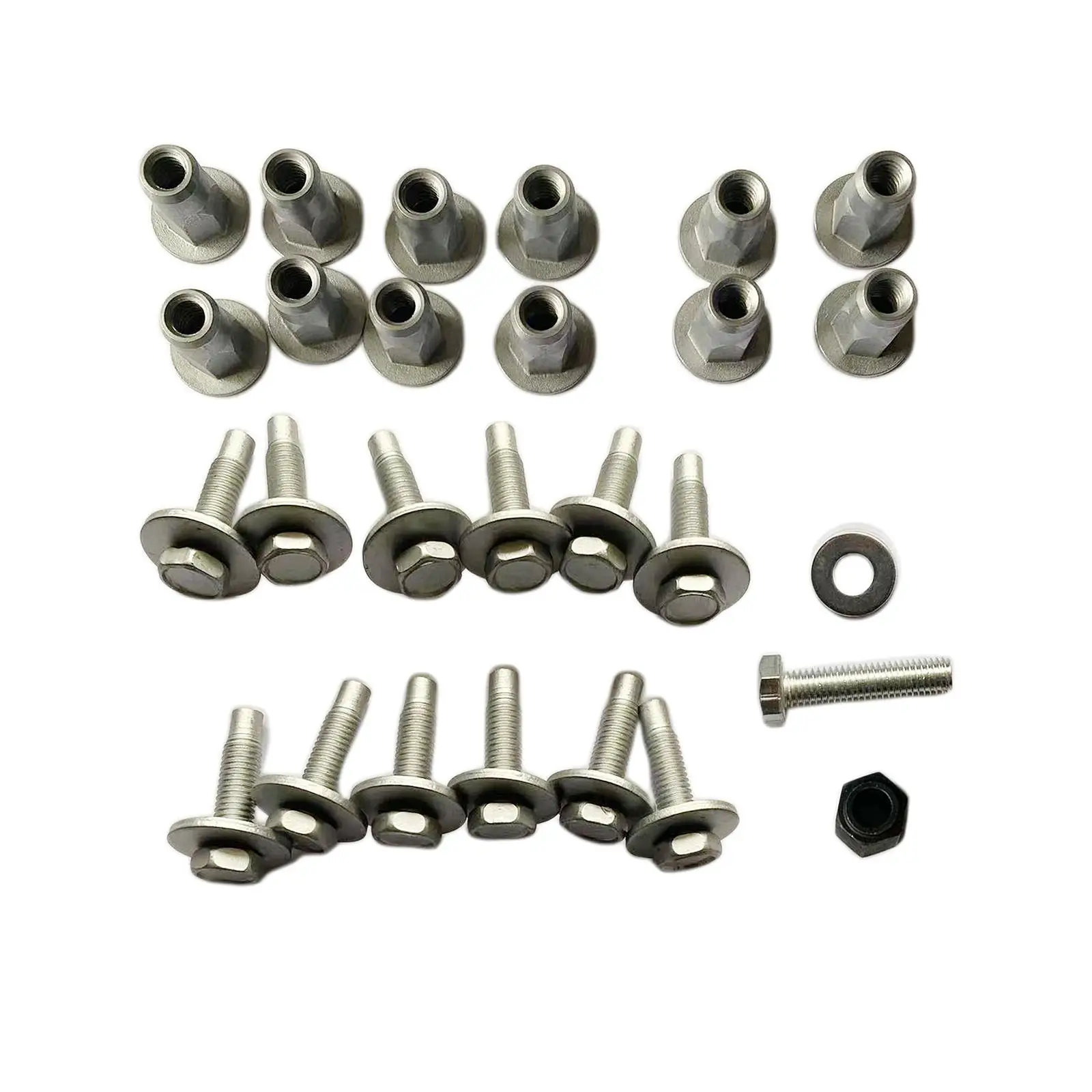 27Pcs Car Sidestep Mounting Kit High Performance Nuts Bolts Set Auto for Dodge RAM 1500 2500 3500 Repair Accessories